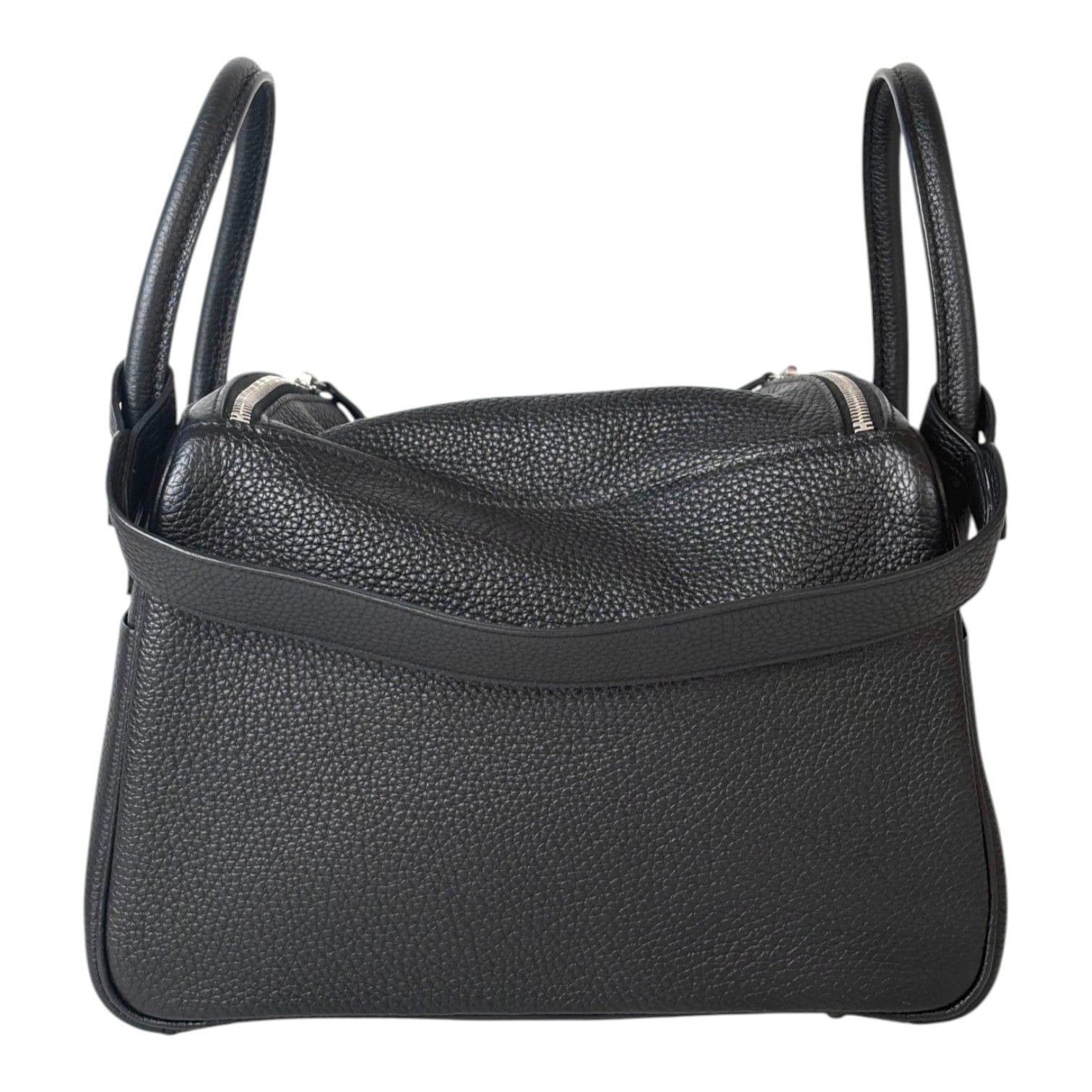 Hermes Hermes Black Lindy 30cm in Clemence with PHW