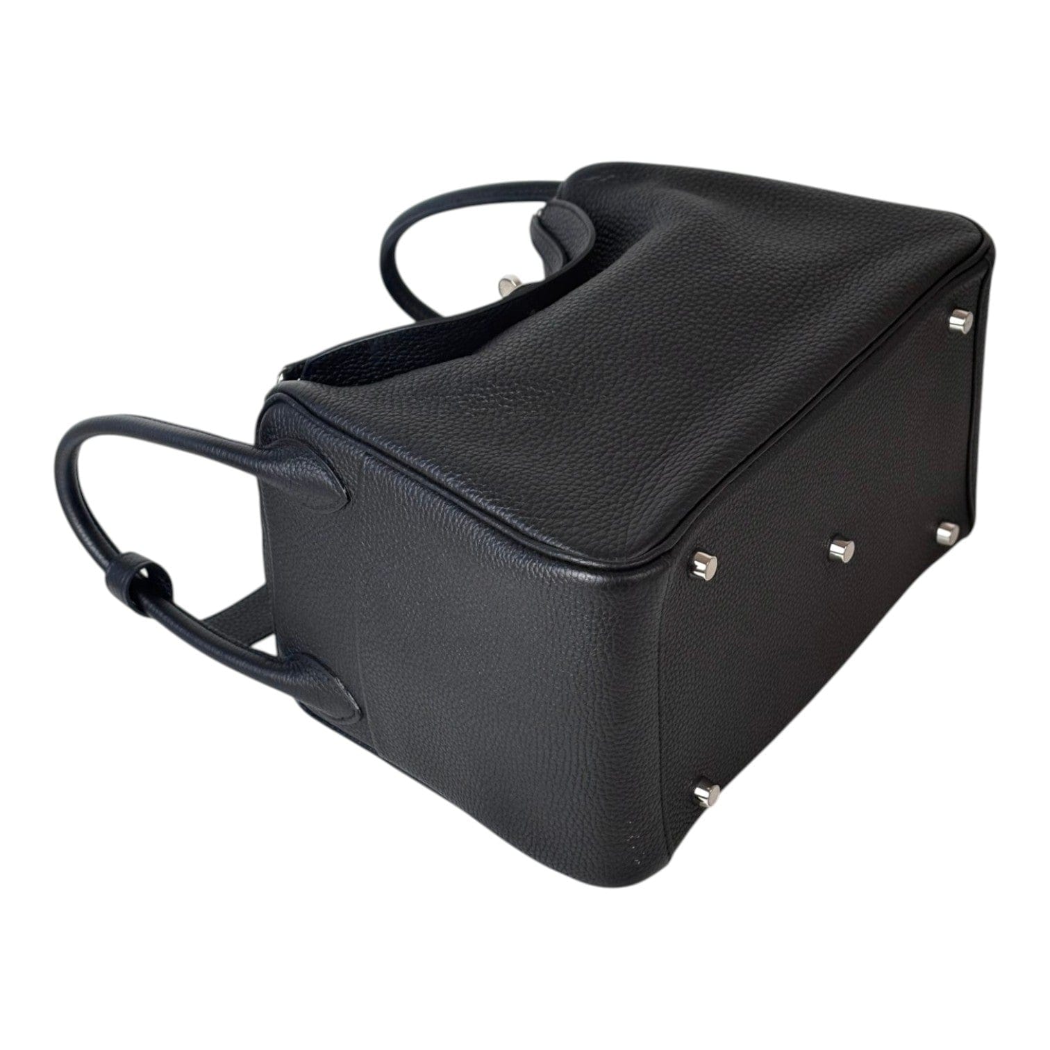 Hermes Hermes Black Lindy 30cm in Clemence with PHW