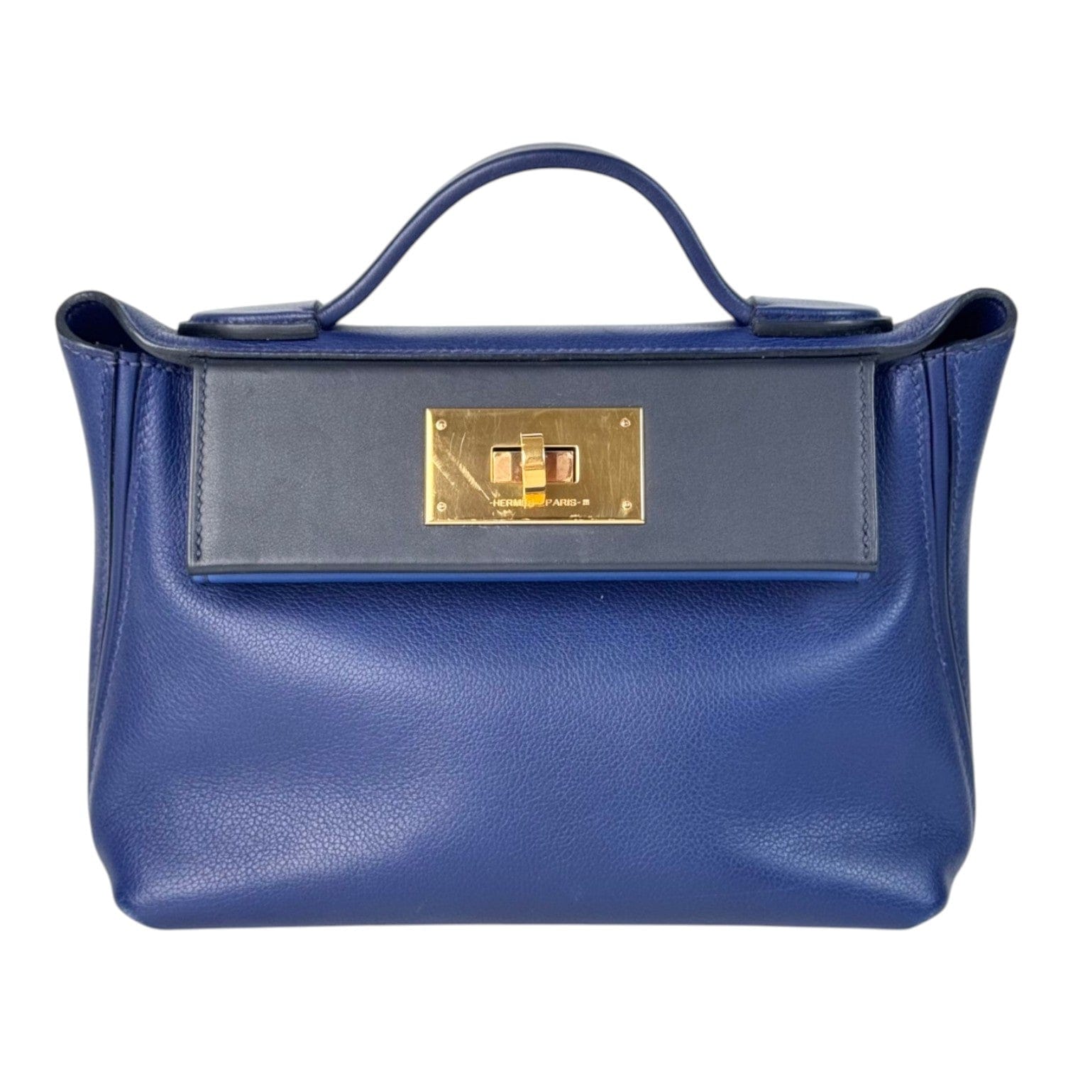 Hermes Hermes Blue 2424 Mini Bag in Evercolour