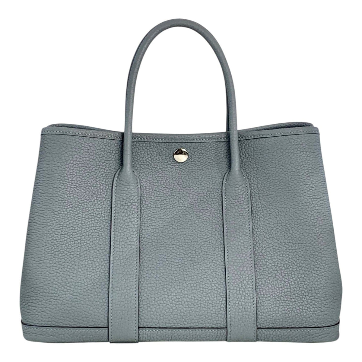 Hermes Hermes Blue Garden Party 30 in Clemence - Full Set K Stamp