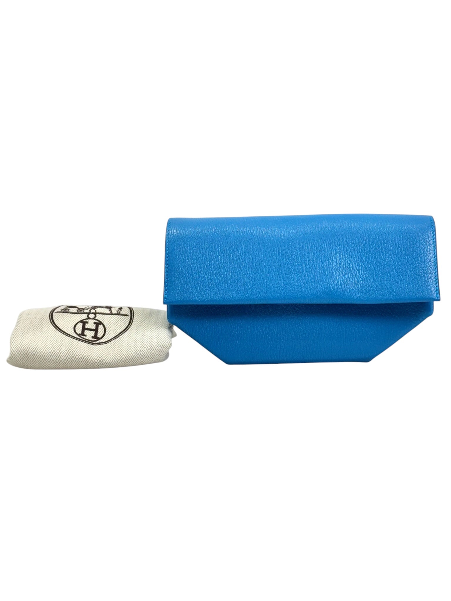 Hermes Hermes Blue Opli Clutch