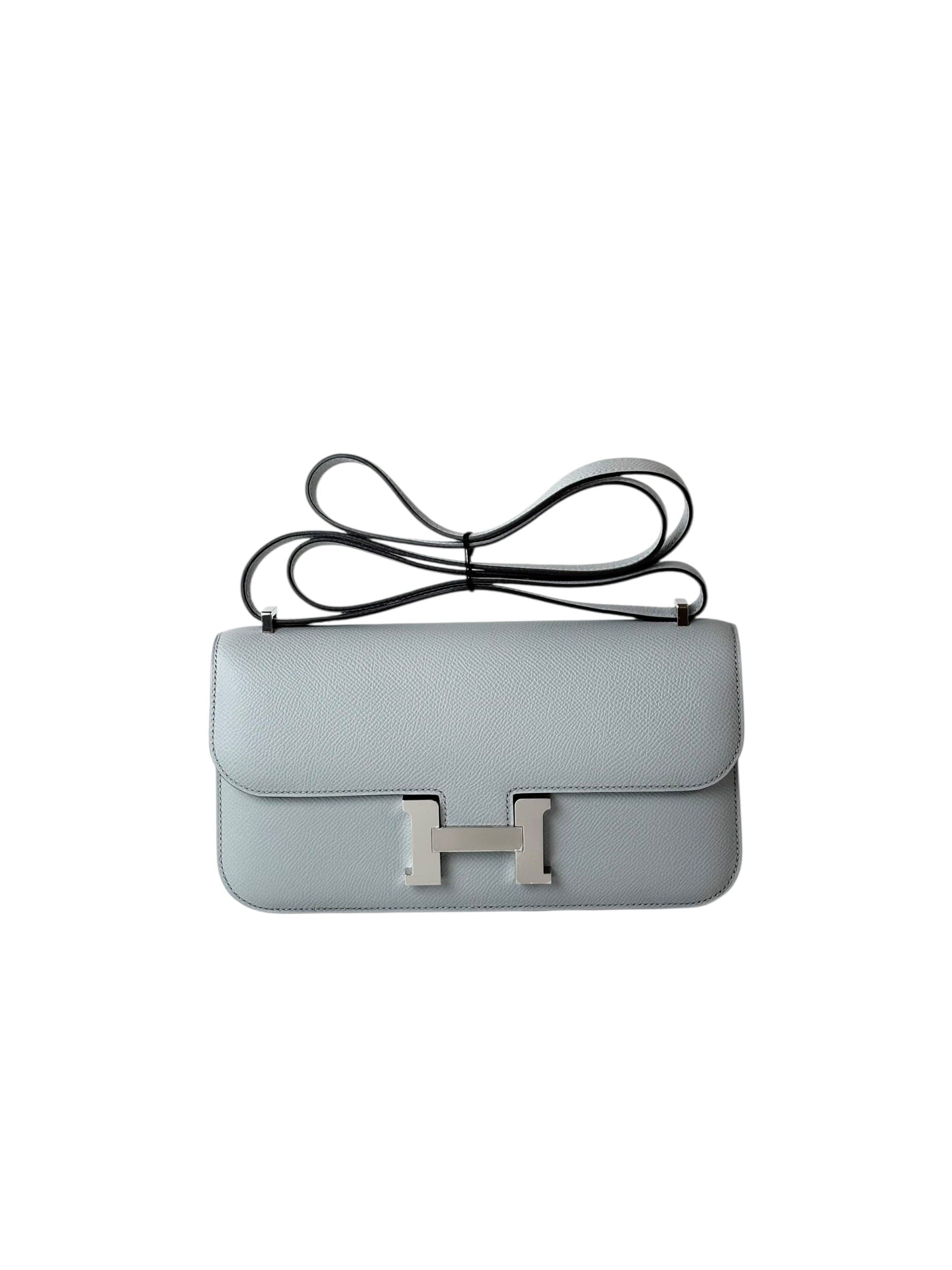 Hermes Hermes Constance Elane Glacier Blue Epsom