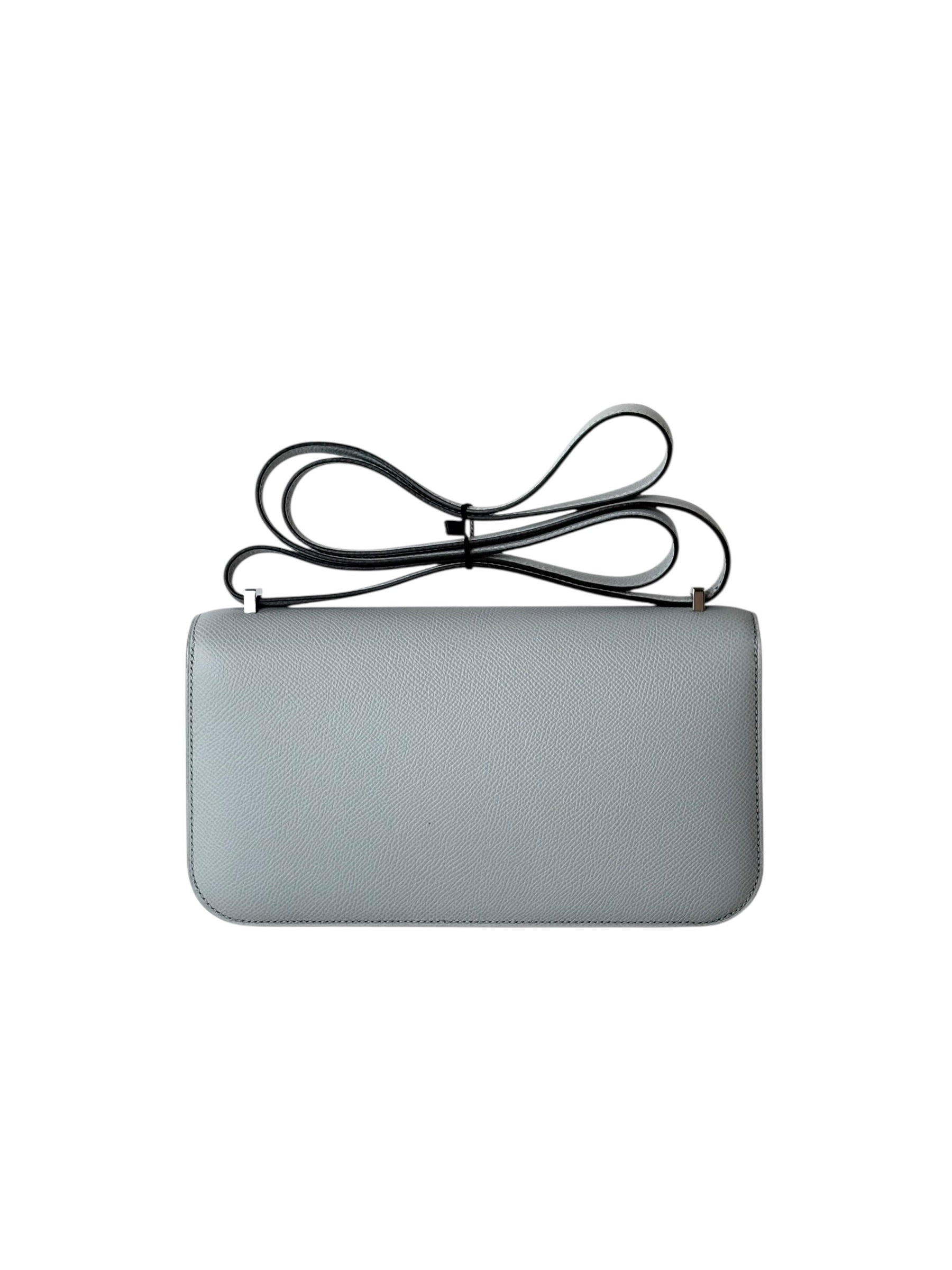 Hermes Hermes Constance Elane Glacier Blue Epsom