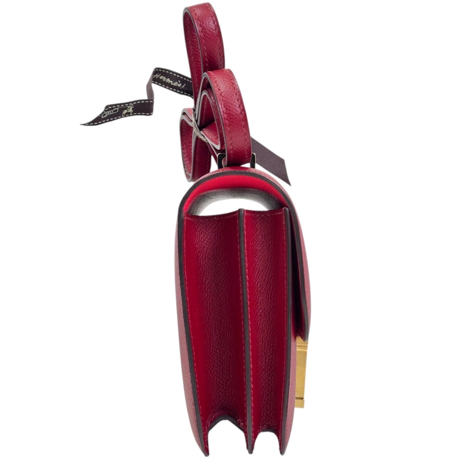 Hermes Hermes Constance Mini Burgandy Enamel Closure Epsom Leather X Stamp
