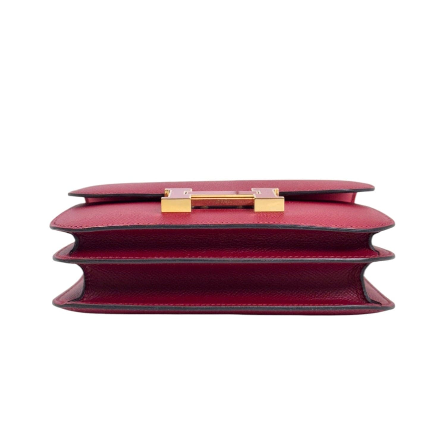 Hermes Hermes Constance Mini Burgandy Enamel Closure Epsom Leather X Stamp