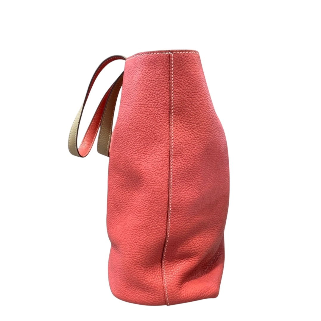 Hermes Hermes Double Sens Tote Bag in Clemence - Gold/Blue
