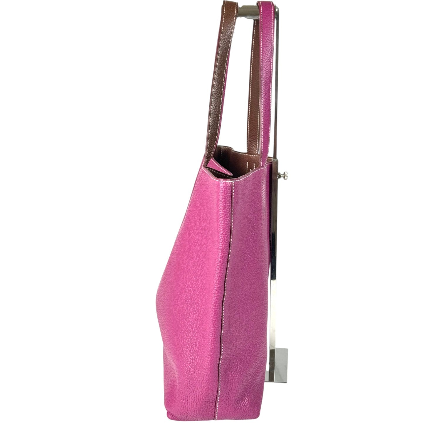 Hermes Hermes Double Sense Tote Bag in Pink & Gold