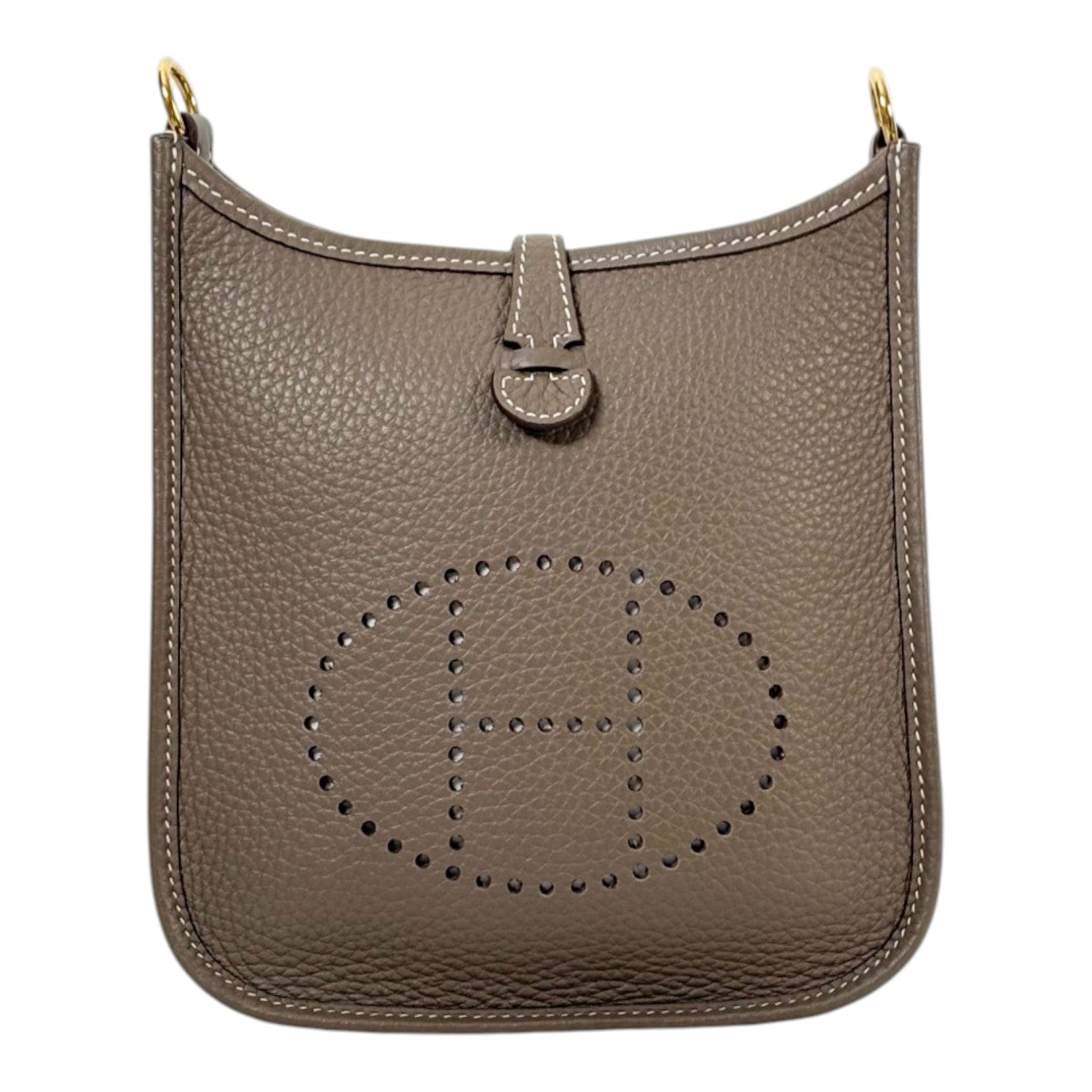 Hermes Hermes Evelyne Mini Bag in Etoupe - Full Set
