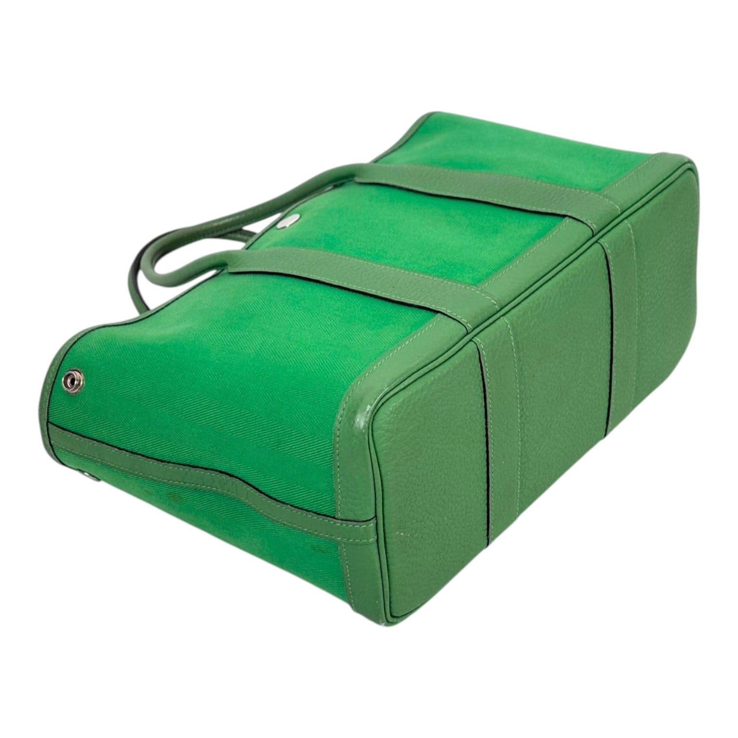 Hermes Hermes Green Garden Party 30cm in Canvas/Leather