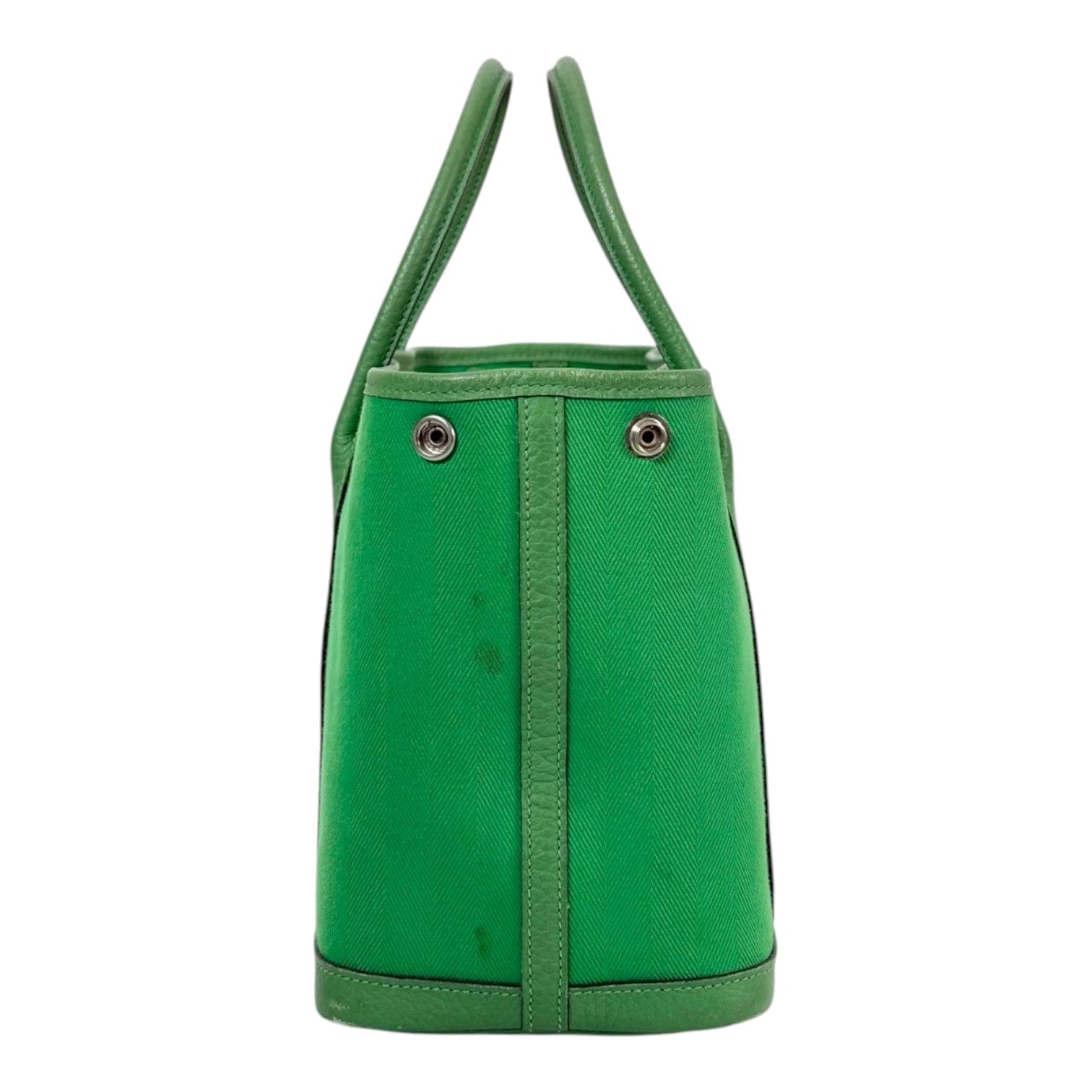 Hermes Hermes Green Garden Party 30cm in Canvas/Leather