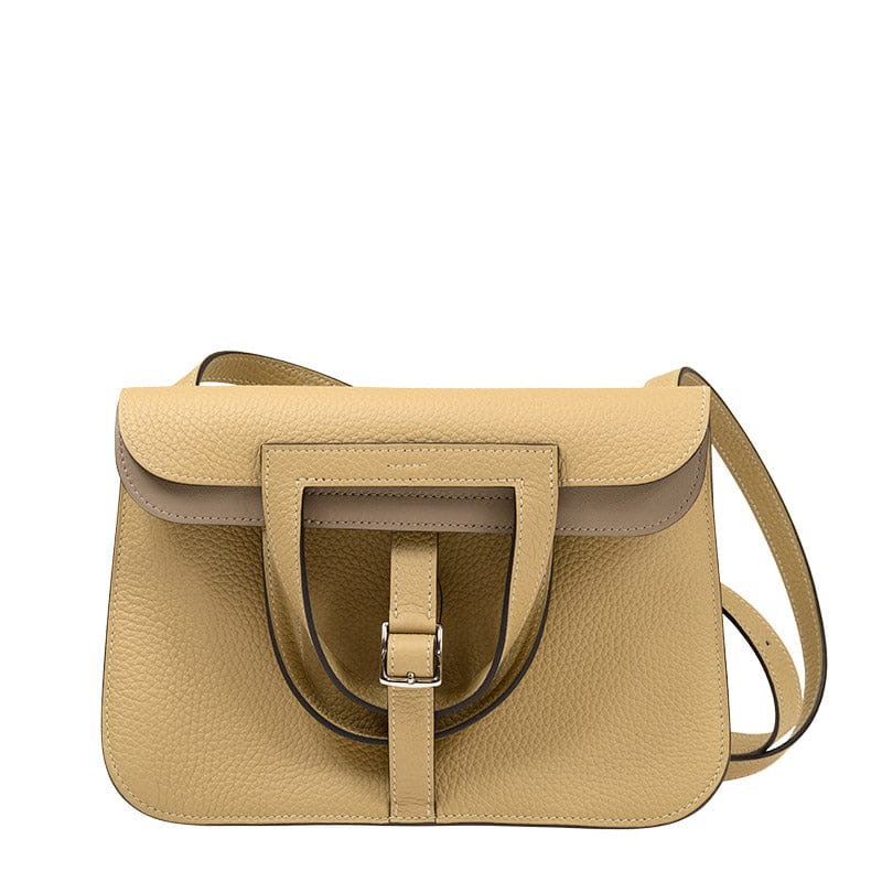 Hermes Hermes Halzan 25 in Trench Clemence (Verso) with Etoupe and GHW