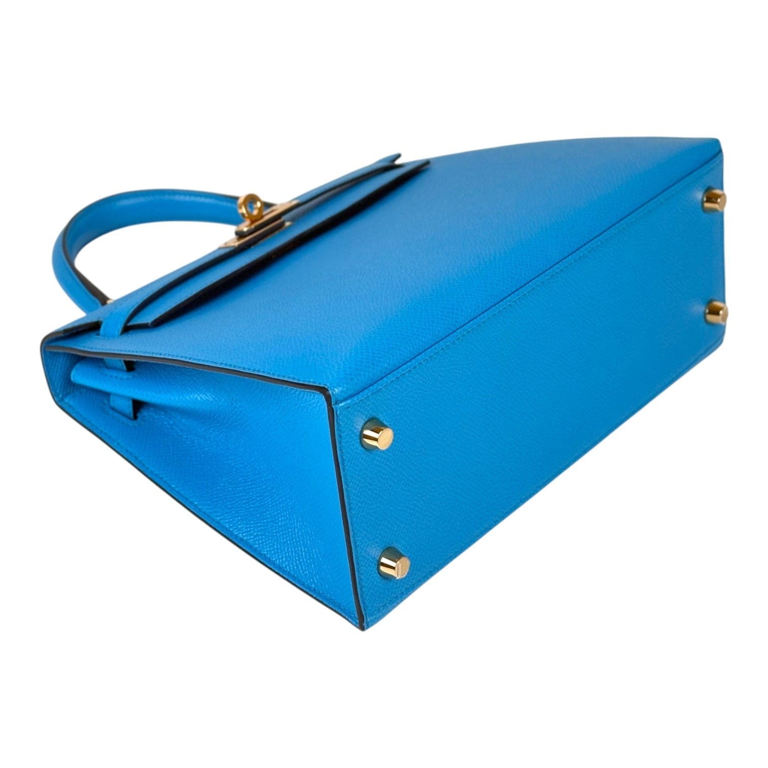 Hermes Hermes Kelly 25cm Bag Blue Frida Epsom - Y Stamp Full Set