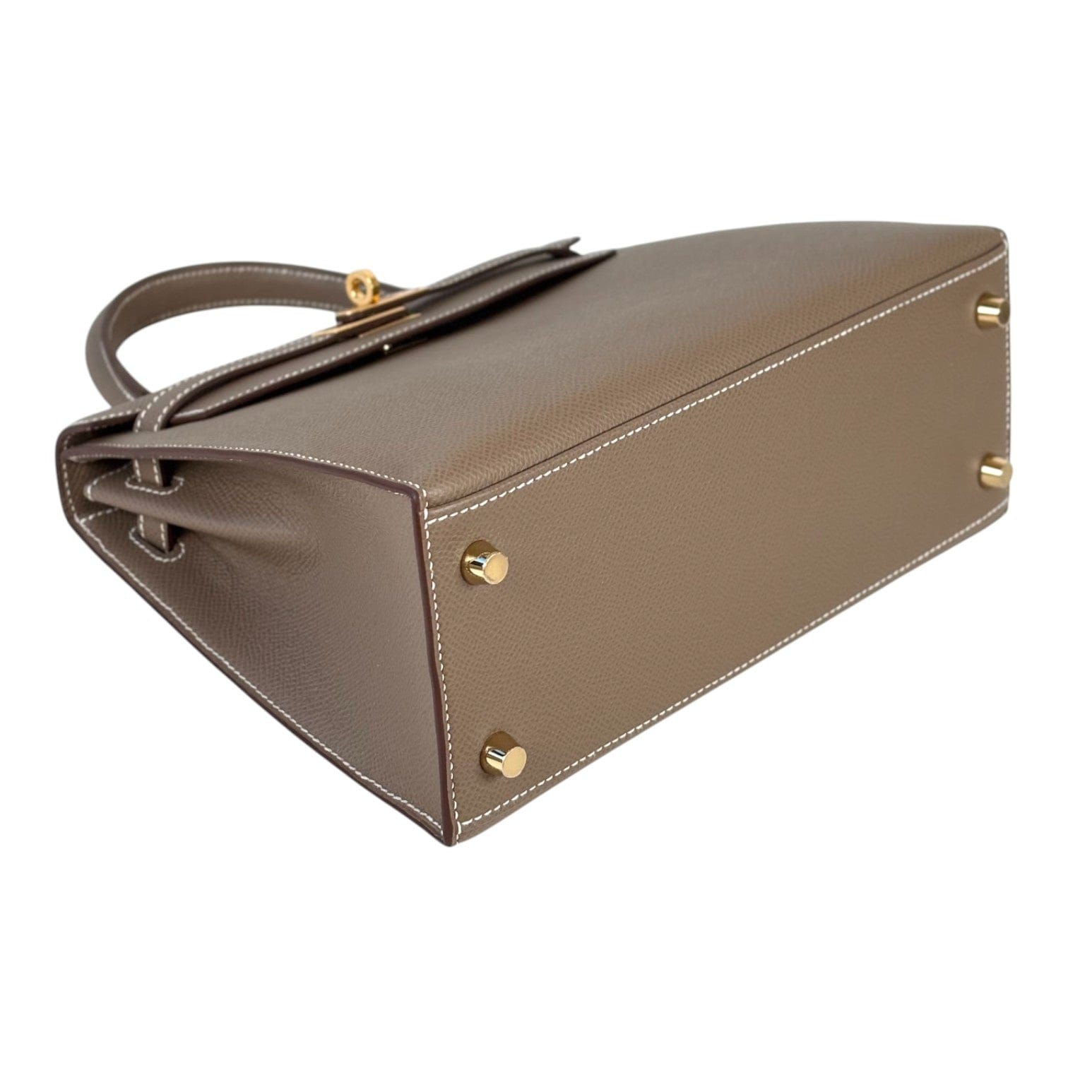 Hermes Hermes Kelly 25cm  Epsom Etoupe - B Stamp - Full Set