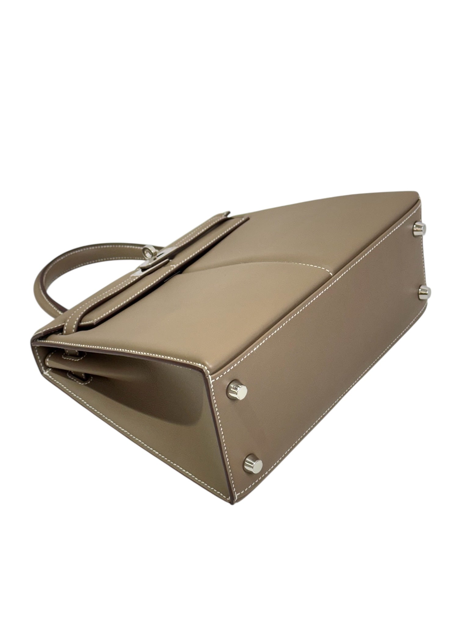Hermes Hermes Kelly 25cm Padded Etoupe Swift U Stamp