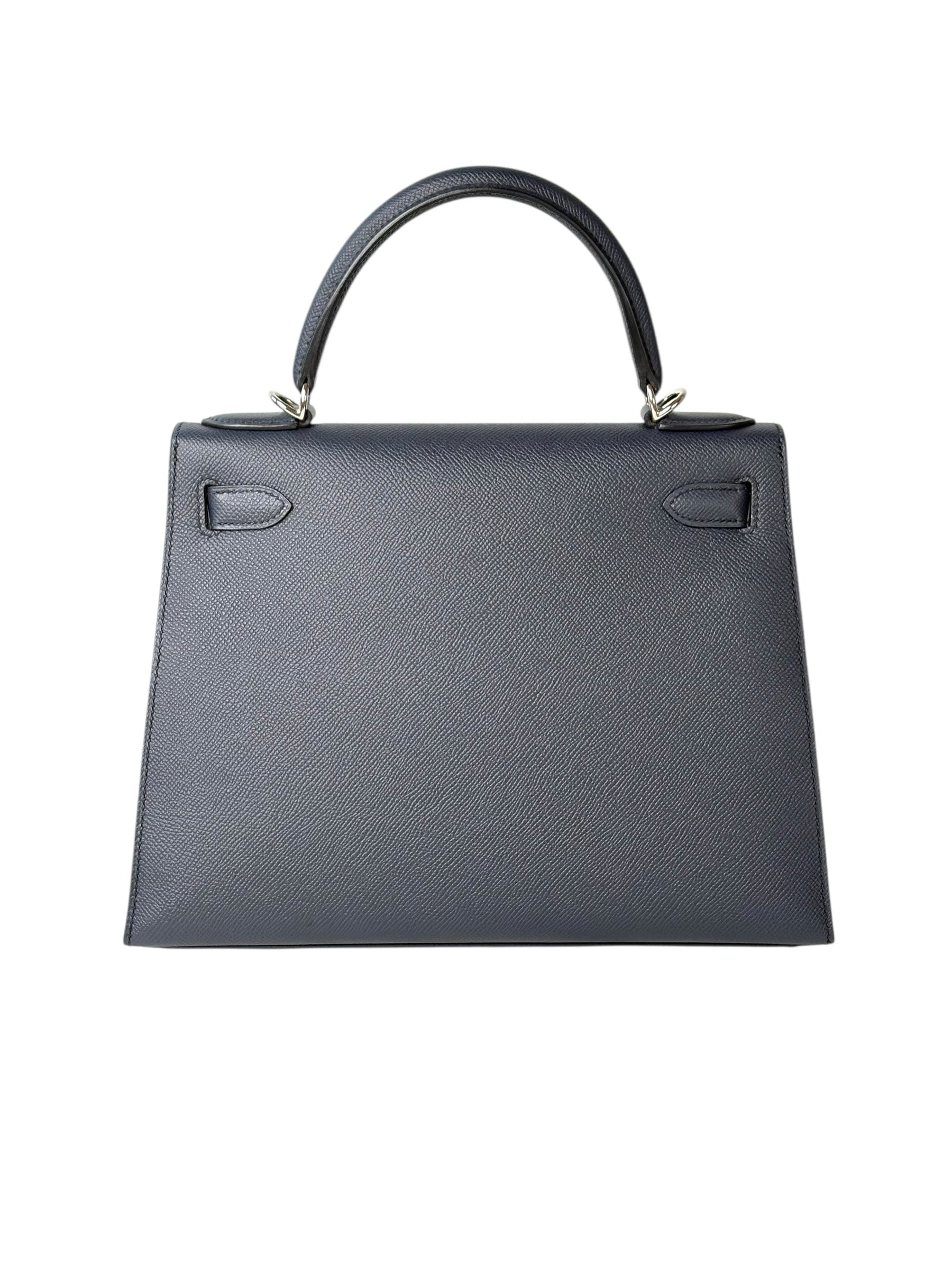 Hermes Hermes Kelly 28cm Bag Epsom 76 Blue Indigo - Full Set - Y stamp
