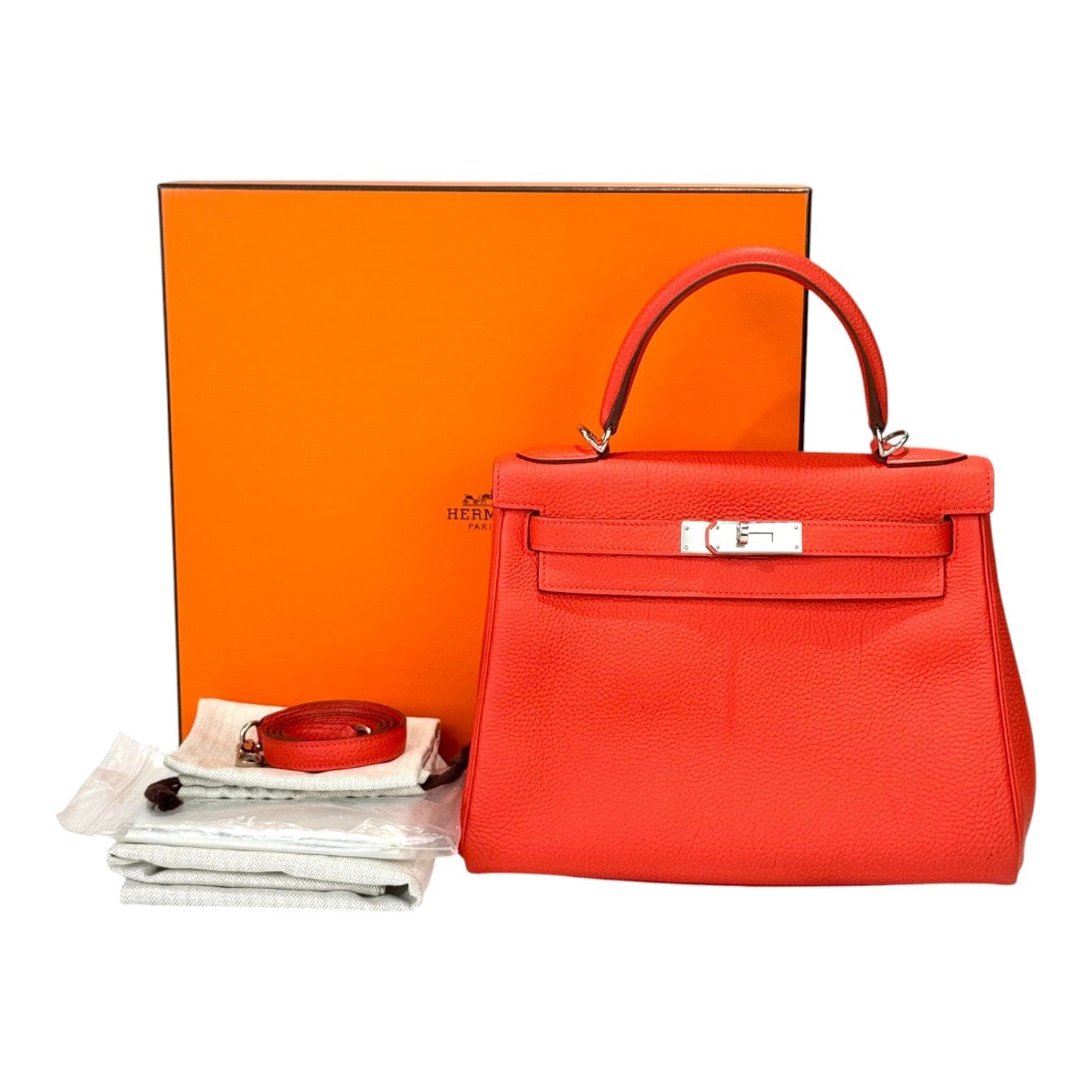Hermes Hermes Kelly 28cm Bag in Togo Red