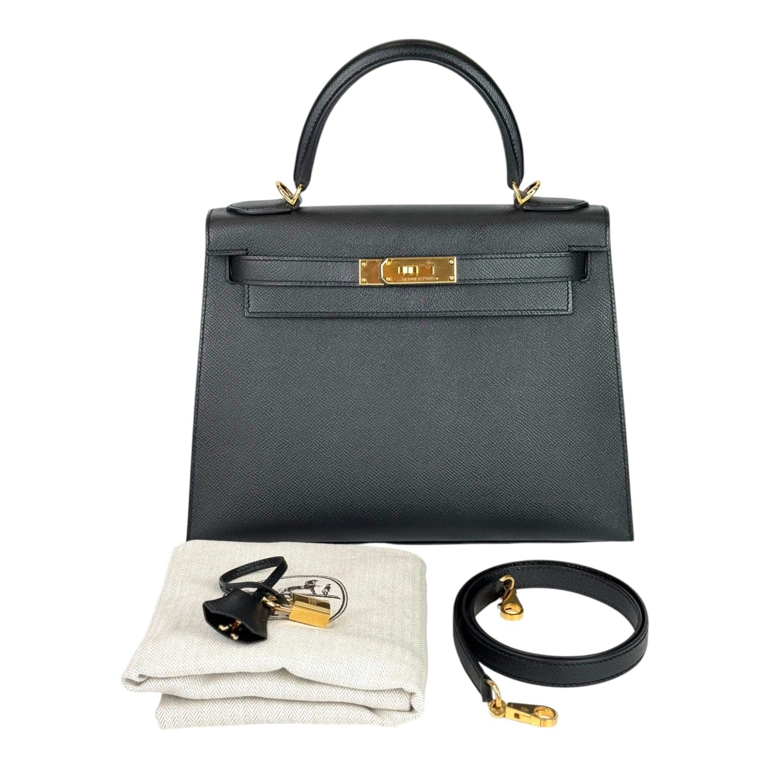 Hermes Hermes Kelly 28cm Black with GHW in Epsom