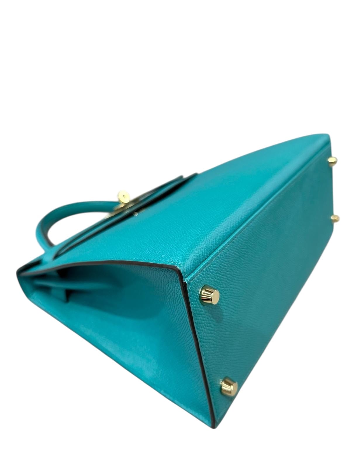 Hermes Hermes Kelly 28cm Blue Paon in Epsom with GHW - Full Set - X Stamp