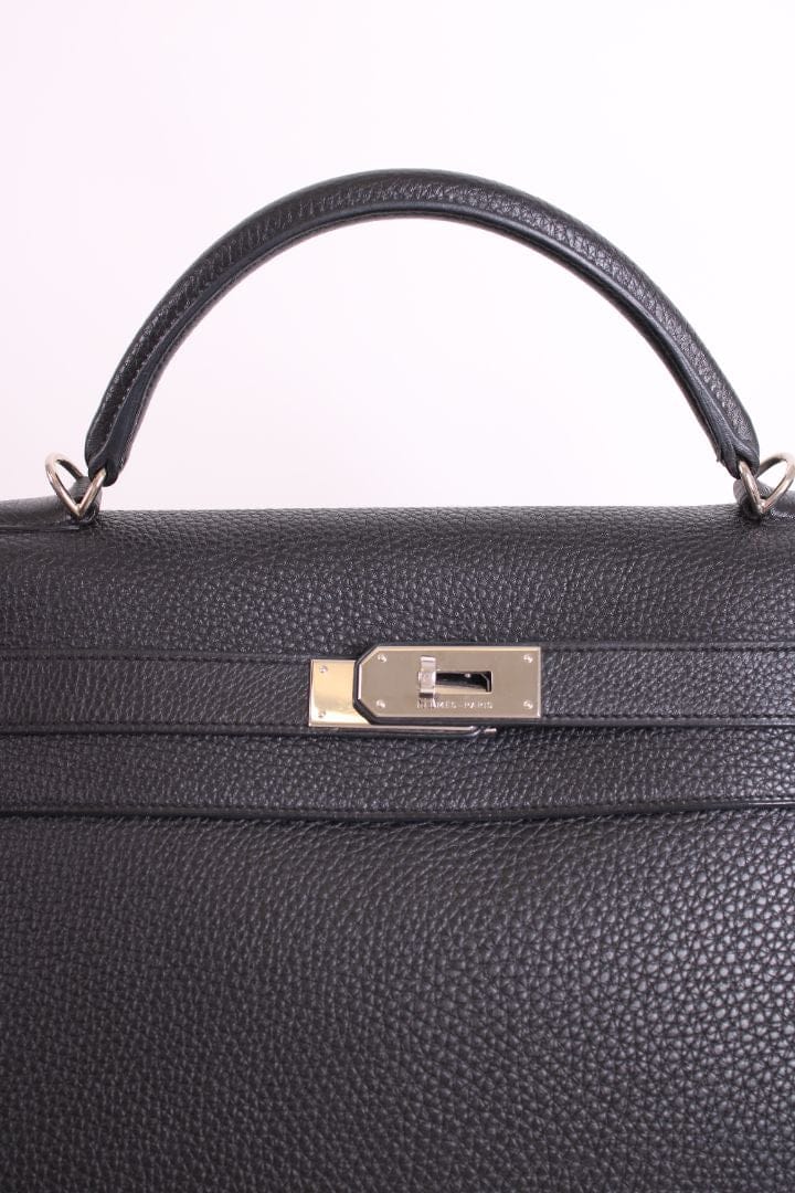 Hermes Hermes Kelly 40 Retourne Togo Leather Black