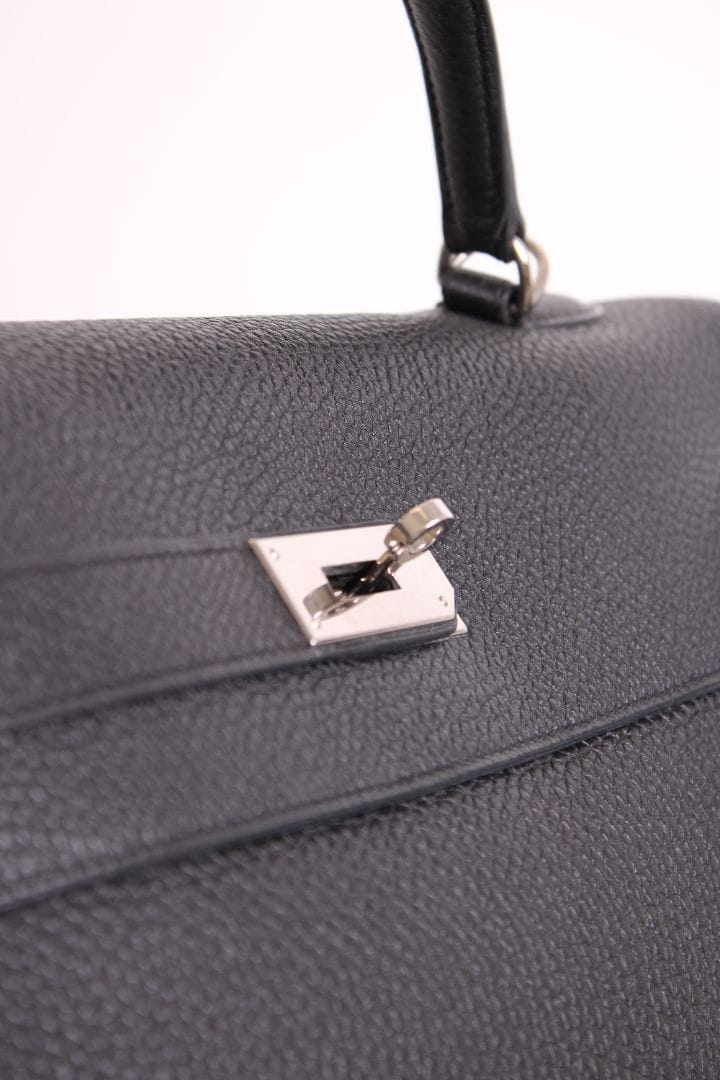 Hermes Hermes Kelly 40 Retourne Togo Leather Black