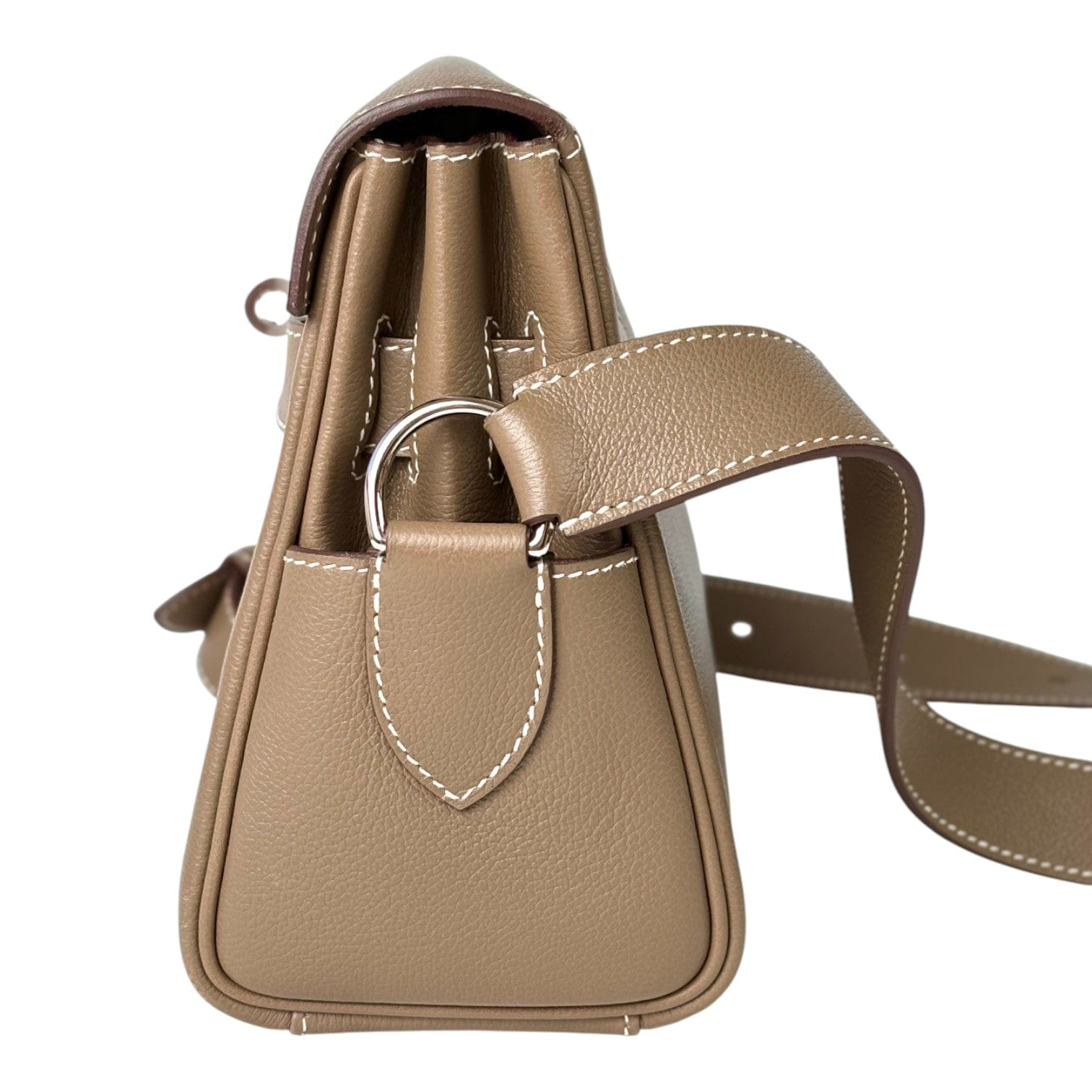 Hermes Hermes Kelly Messenger Bag in Etoupe Evercolor