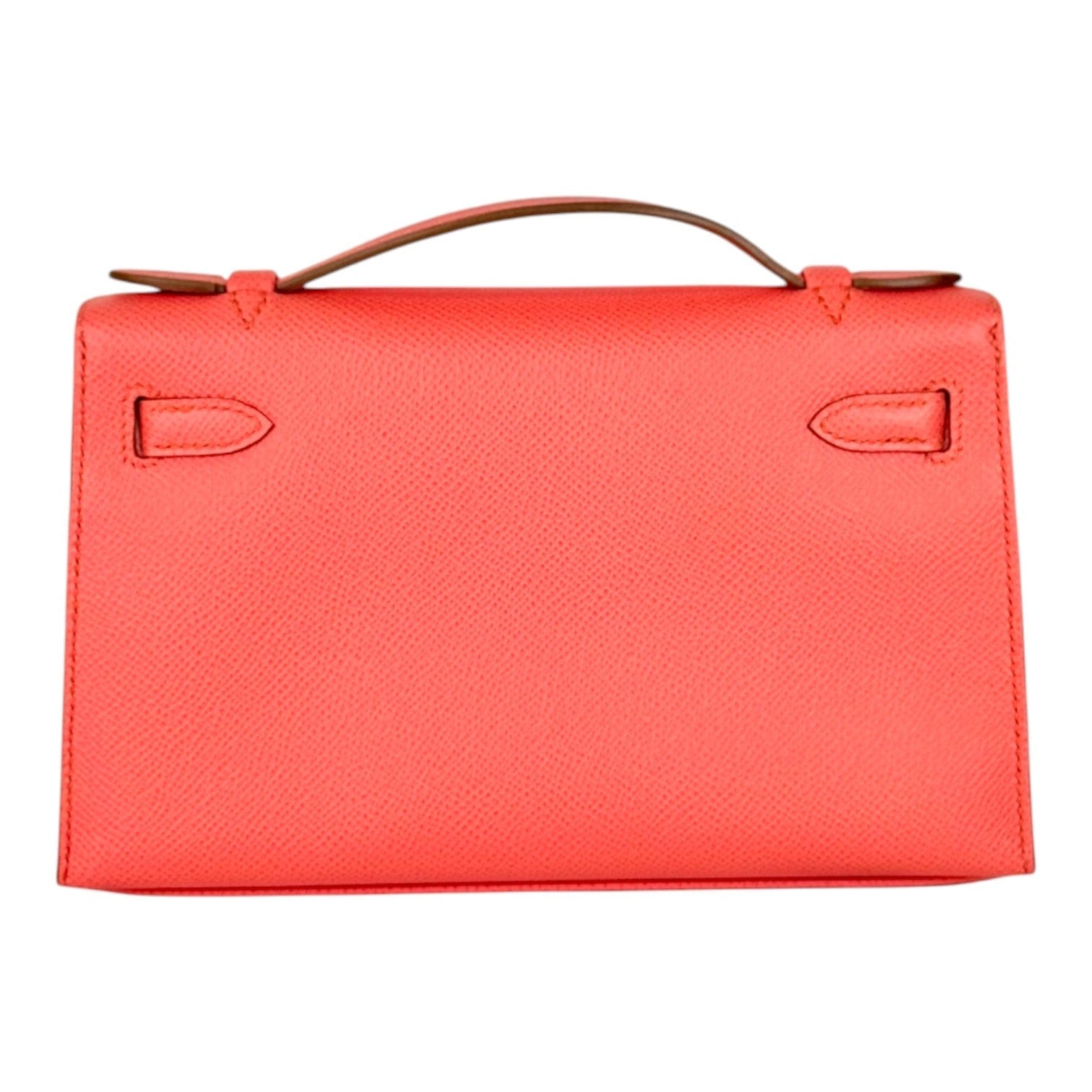 Hermes Hermes Kelly Pochette Bag Salmon Epsom