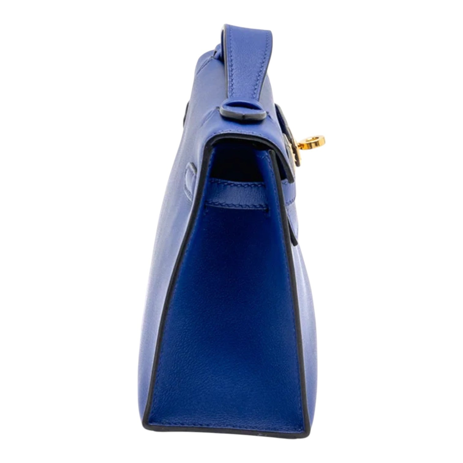 Hermes Hermes Kelly Pochette Swift Blue Electric GHW Stamp A