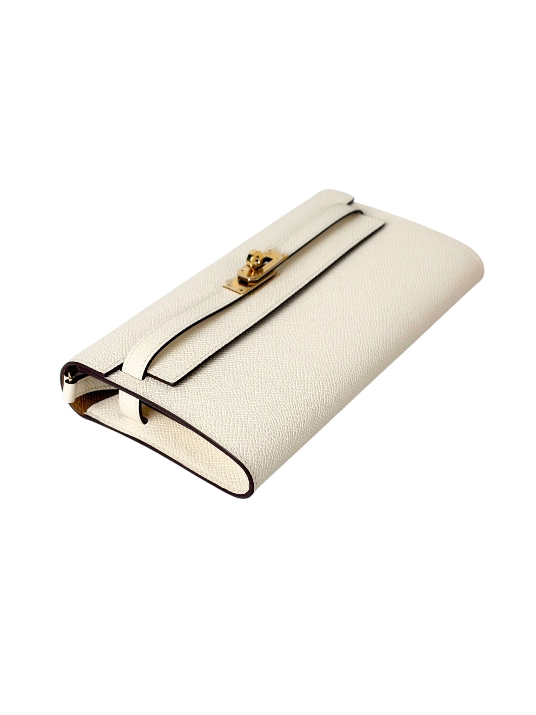 Hermes Hermes Kelly To Go Craie with Gold Hardware