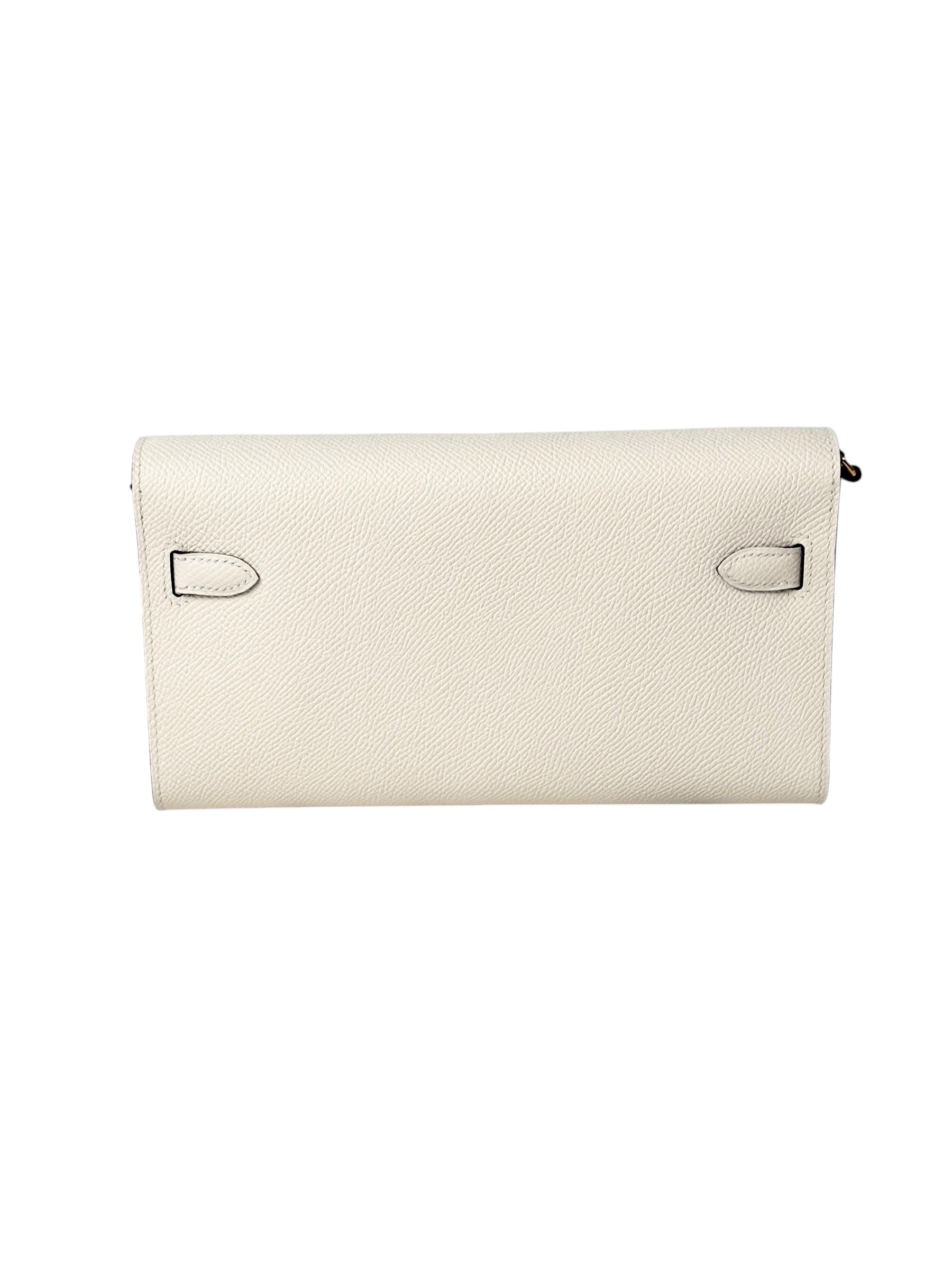Hermes Hermes Kelly To Go Craie with Gold Hardware