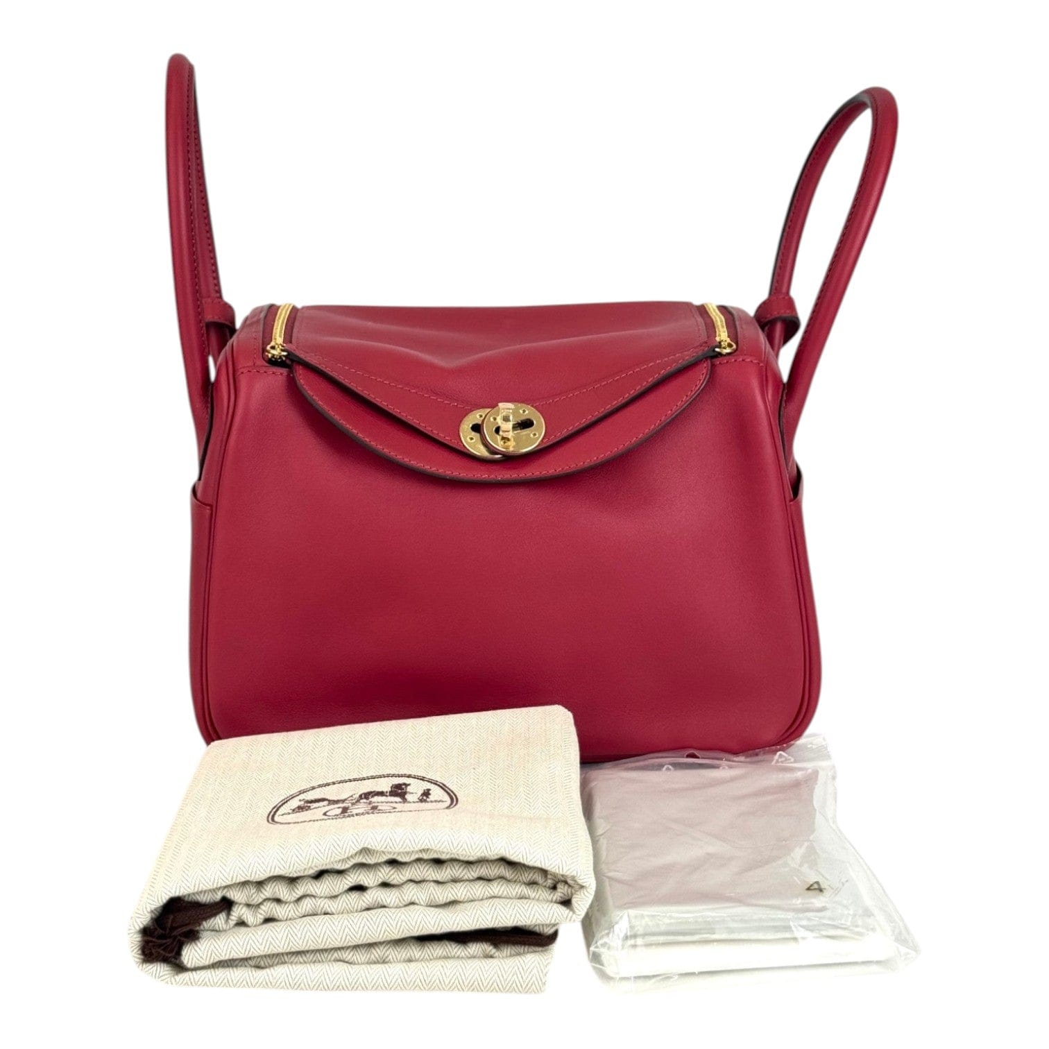 Hermes Hermes Lindy 26cm Bag Red Swift
