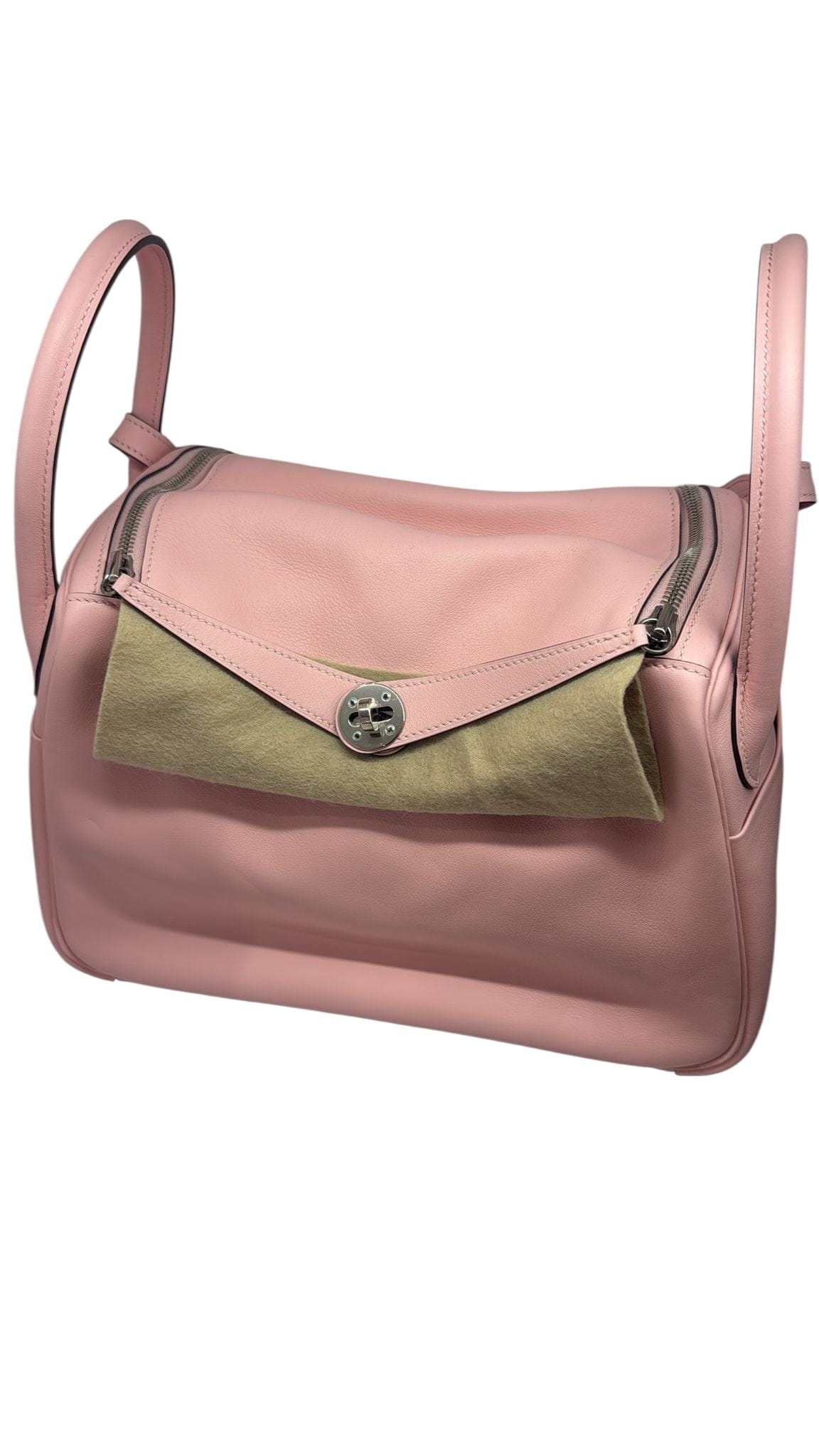 Hermes Hermes Lindy 30 in Pink Sakura Swift Leather - Full Set