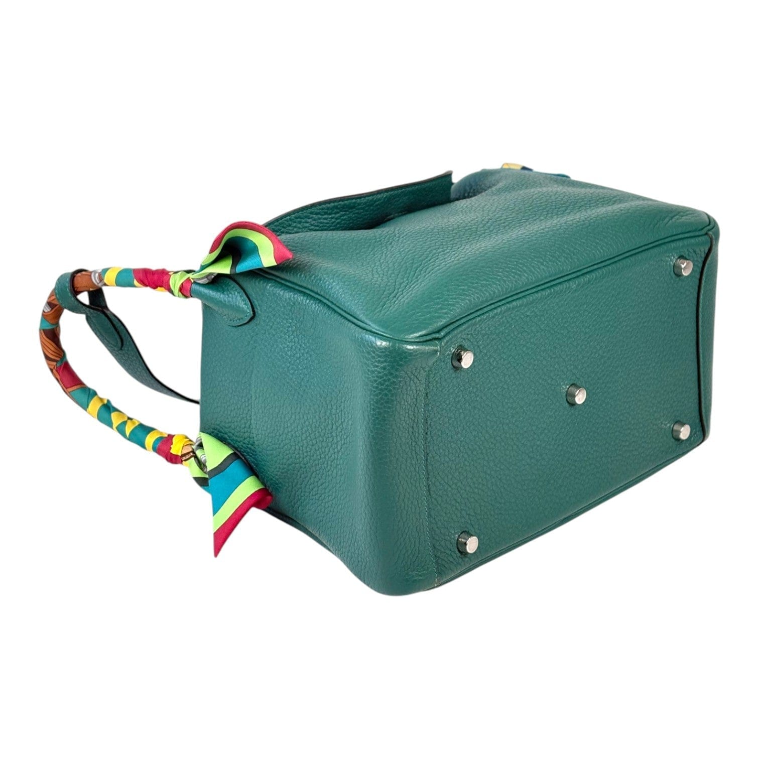 Hermes Hermes Lindy 30cm Green Bag in Clemence - T Stamp