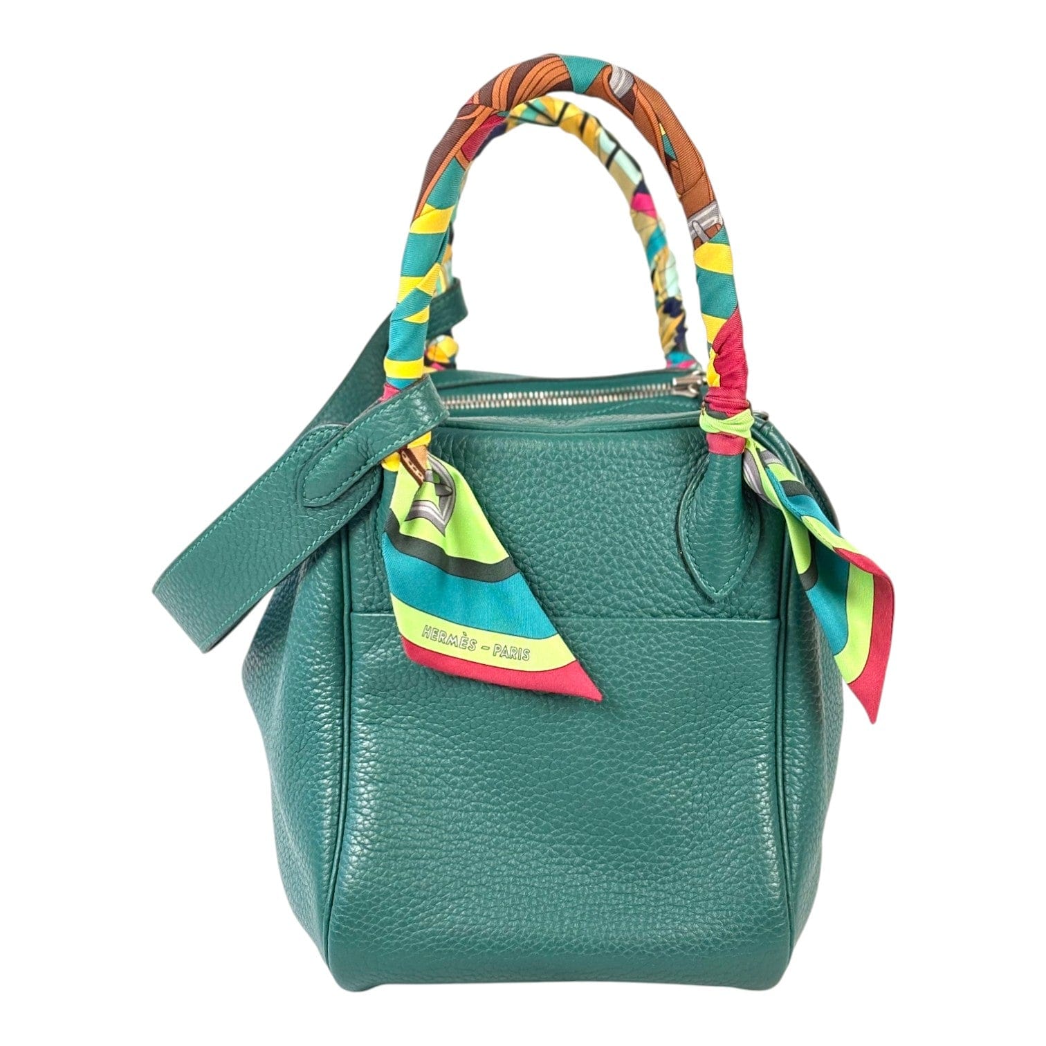 Hermes Hermes Lindy 30cm Green Bag in Clemence - T Stamp
