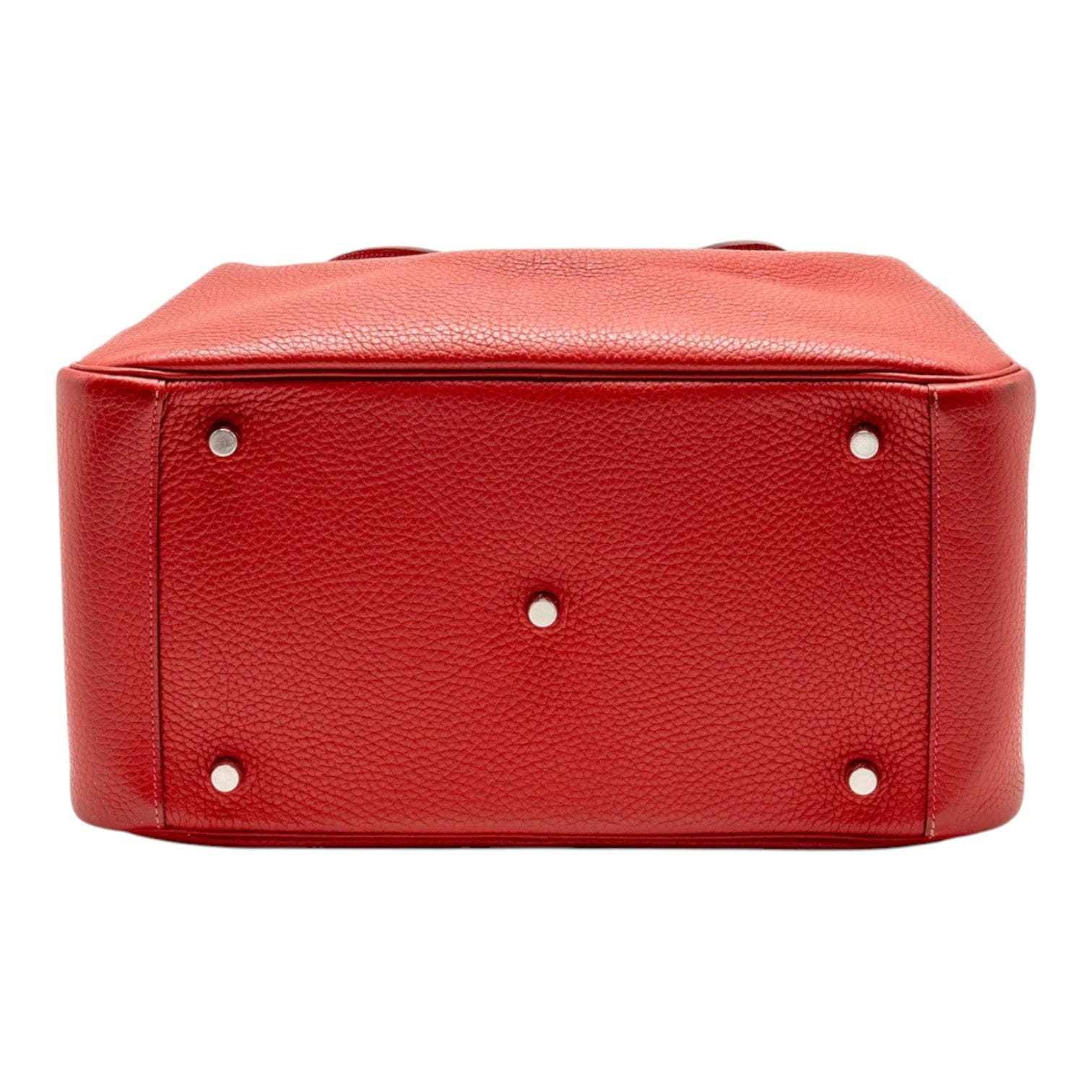 Hermes Hermes Lindy 34 Clemence Red SHW Stamp Q Square