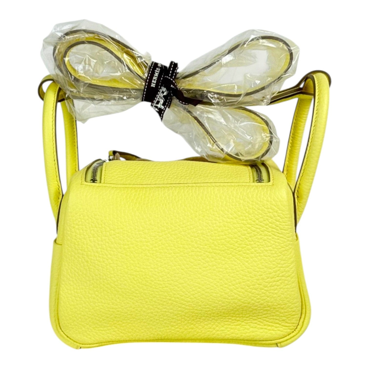 Hermes Hermes Lindy Mini Lime Bag in Clemence