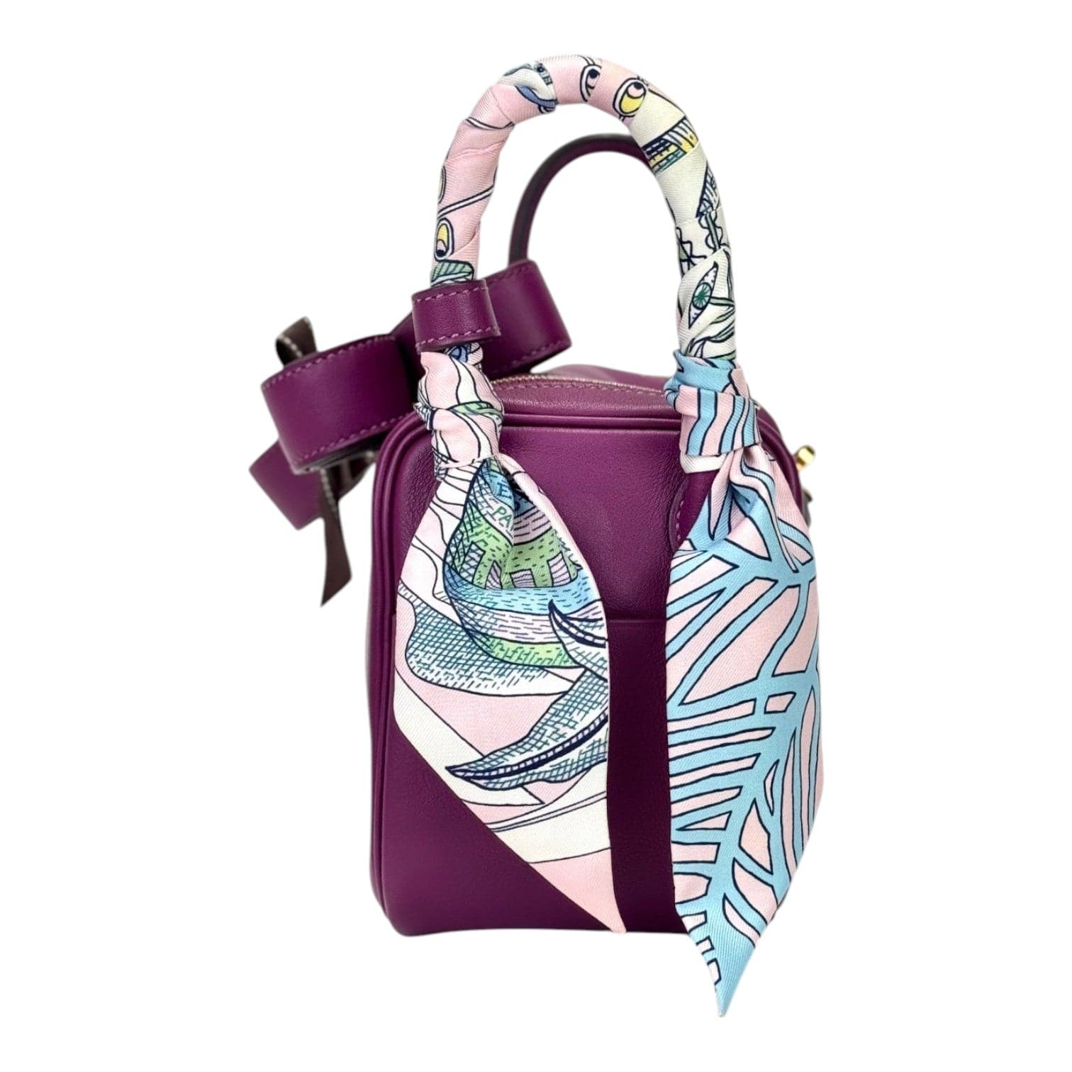 Hermes Hermes Lindy Mini P9 Purple Bag