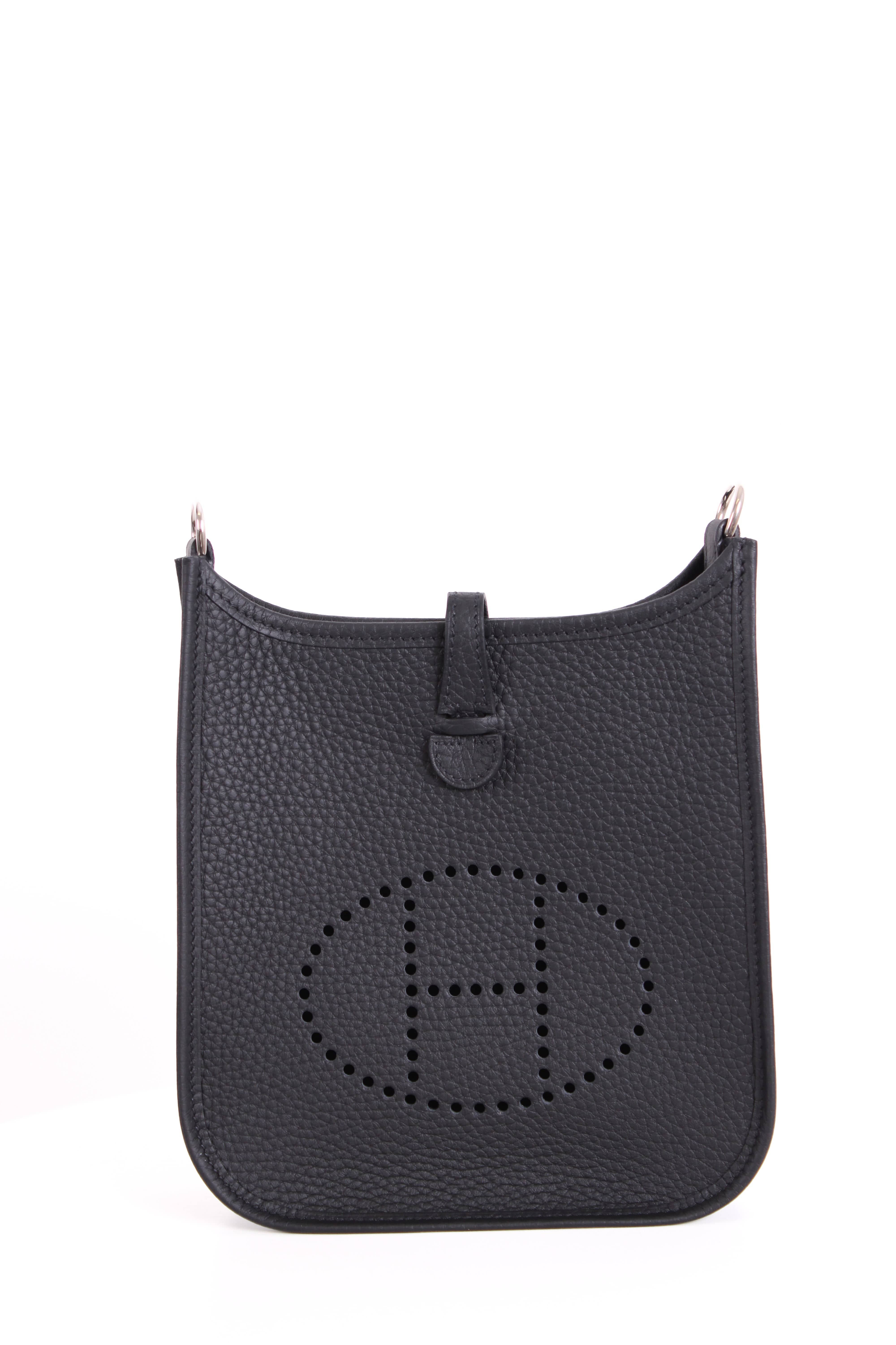 Hermes Hermes Mini Evelyne Clemence Black