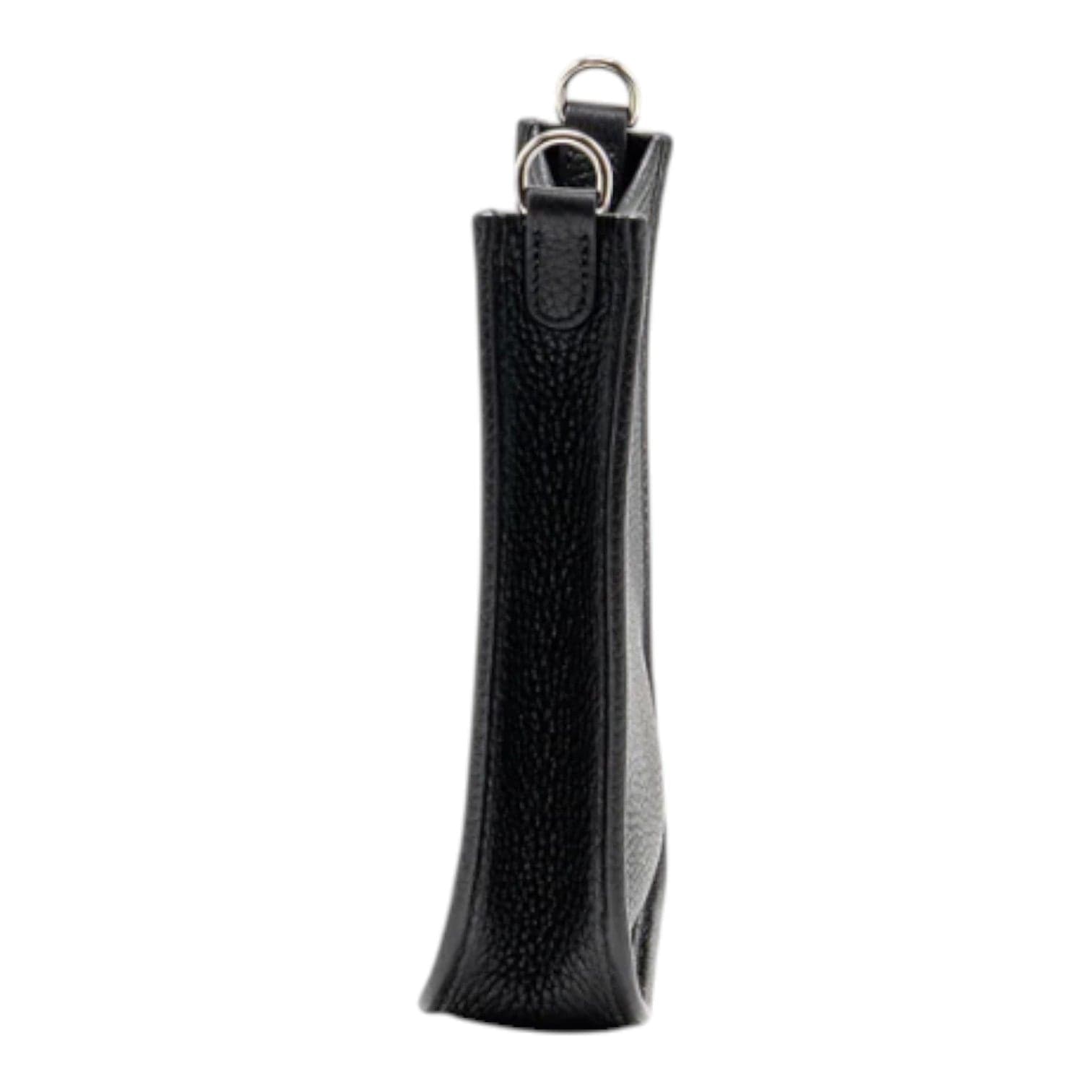 Hermes Hermes Mini Evelyne Clemence Black with SHW