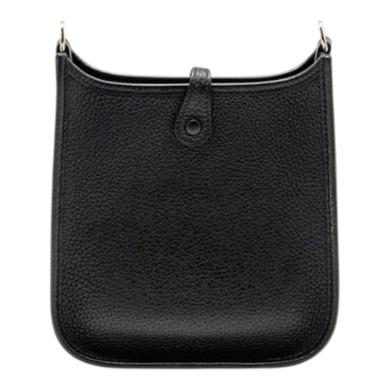 Hermes Hermes Mini Evelyne Clemence Black with SHW