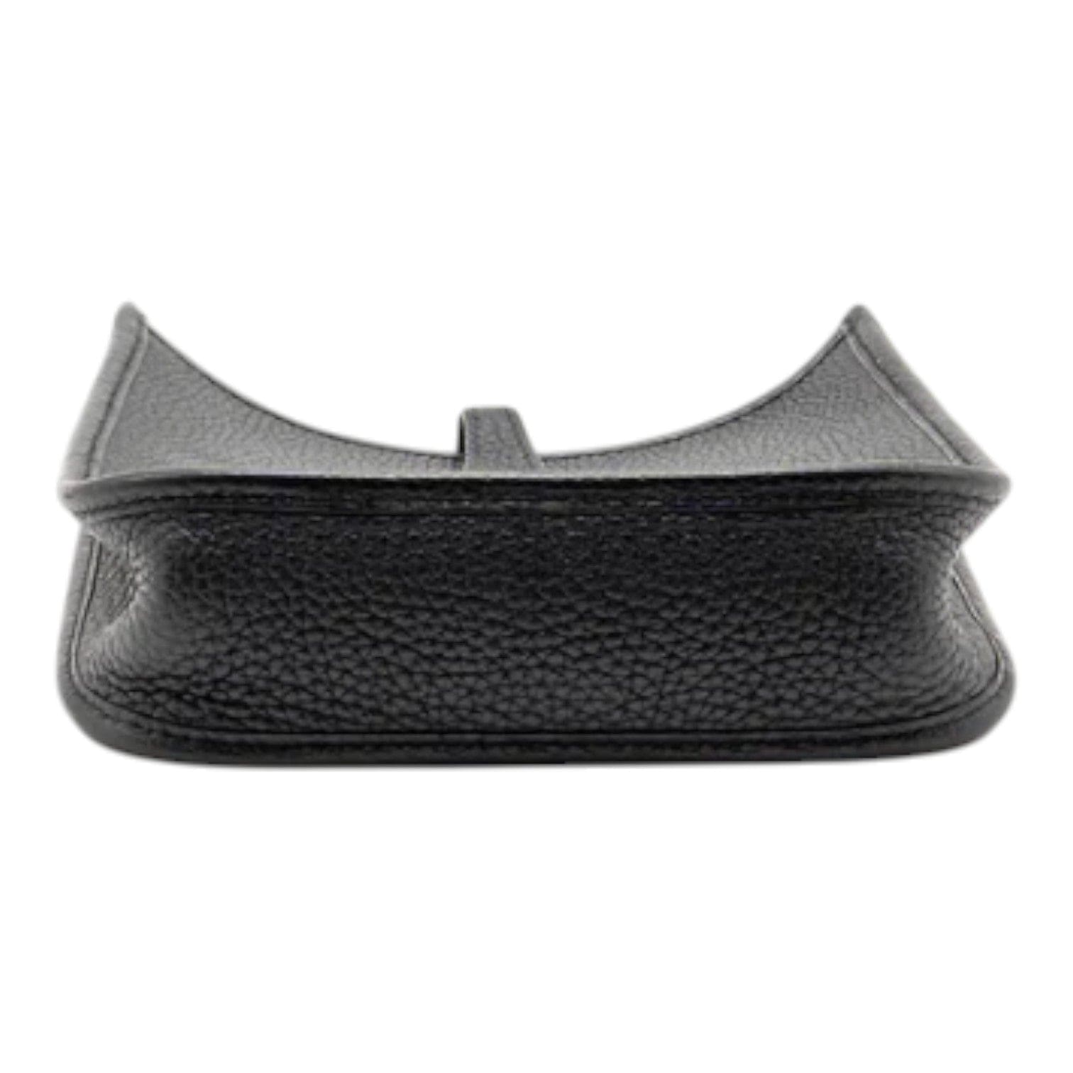 Hermes Hermes Mini Evelyne Clemence Black with SHW