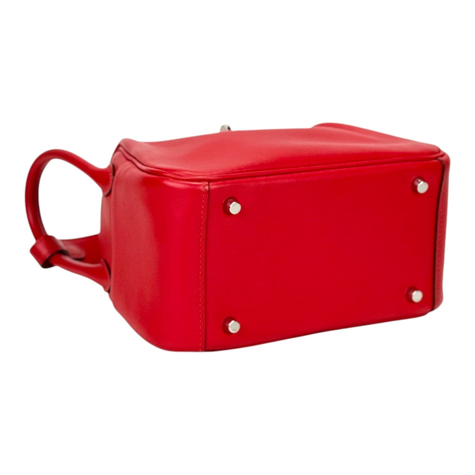 Hermes Hermes Mini Red Lindy in Swift with PHW
