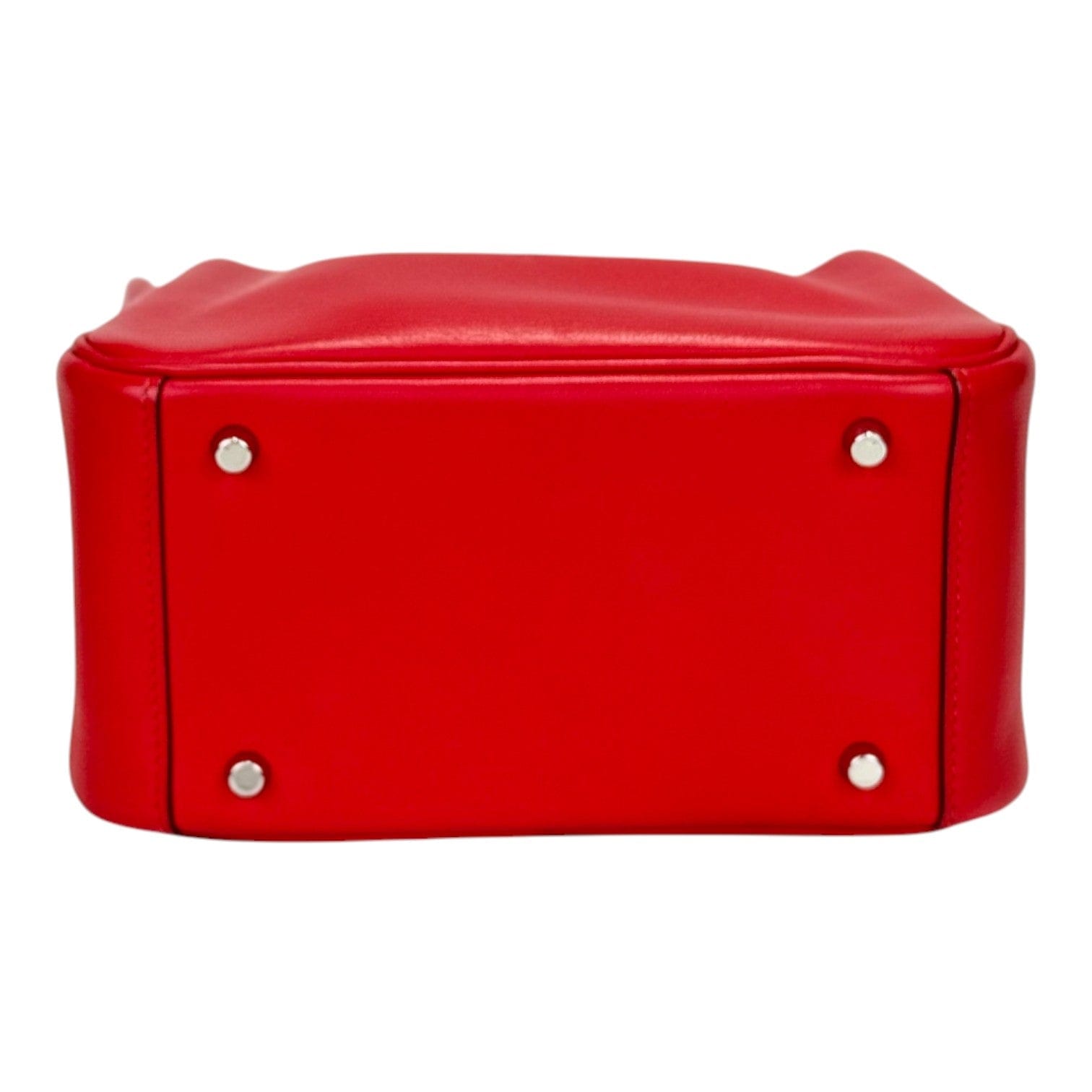 Hermes Hermes Mini Red Lindy in Swift with PHW