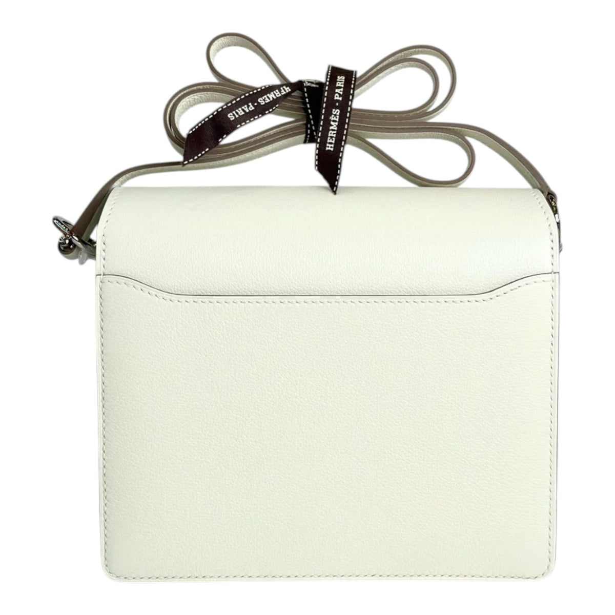 Hermes Hermes Mini Roulis Bag in Verso Mushroom & Biscuit Evercolor