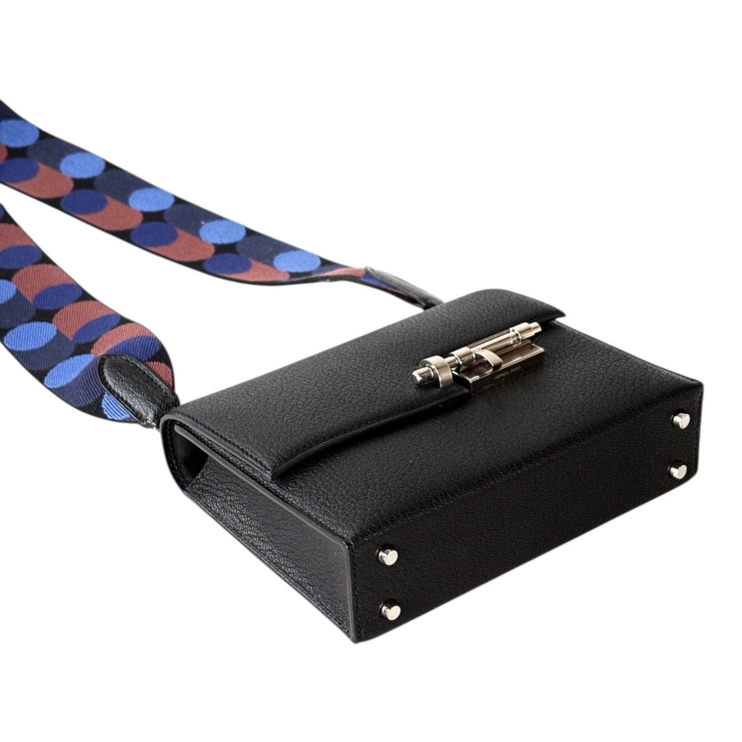 Hermes Hermes Mini Verrou Bag 17cm Black Chevre Leather