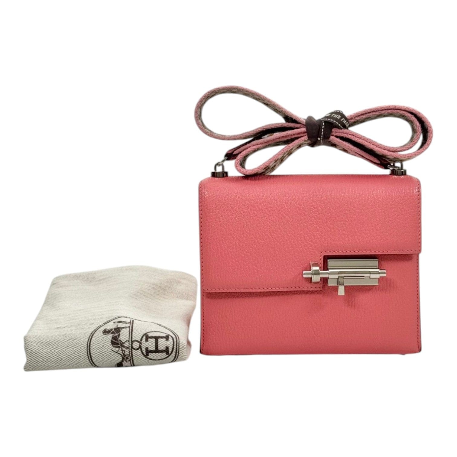 Hermes Hermes Mini Verrou Bag 17cm Pink Chevre Leather