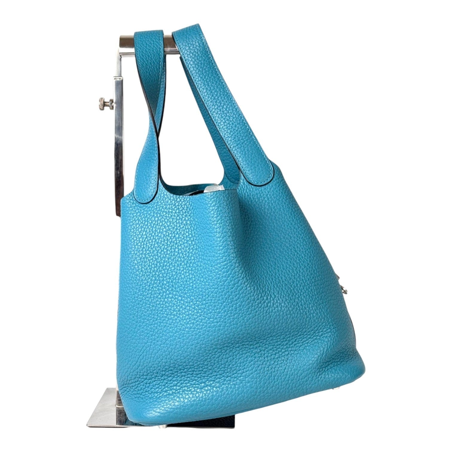 Hermes Hermes Picotin 22 Blue in Clemence with PHW