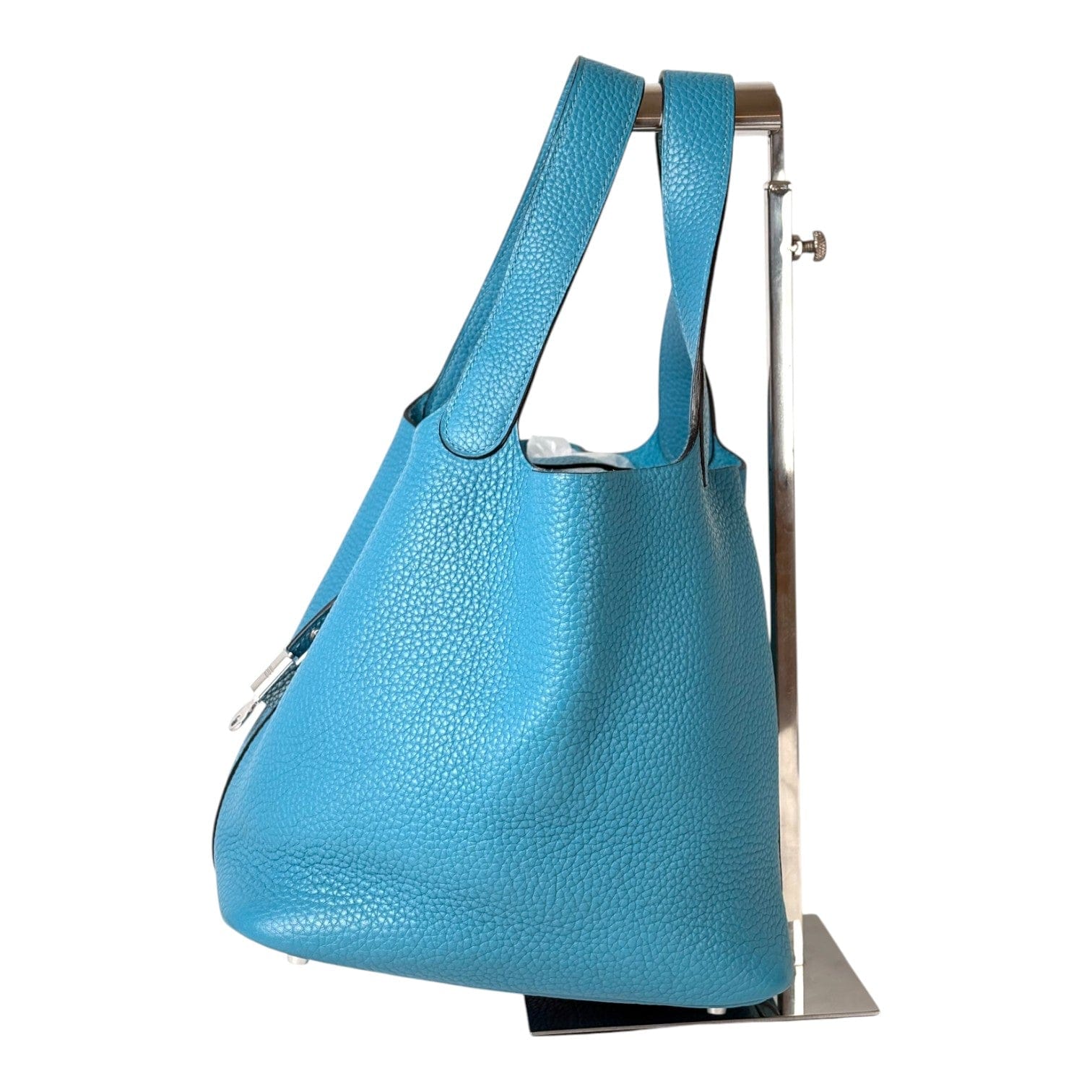 Hermes Hermes Picotin 22 Blue in Clemence with PHW