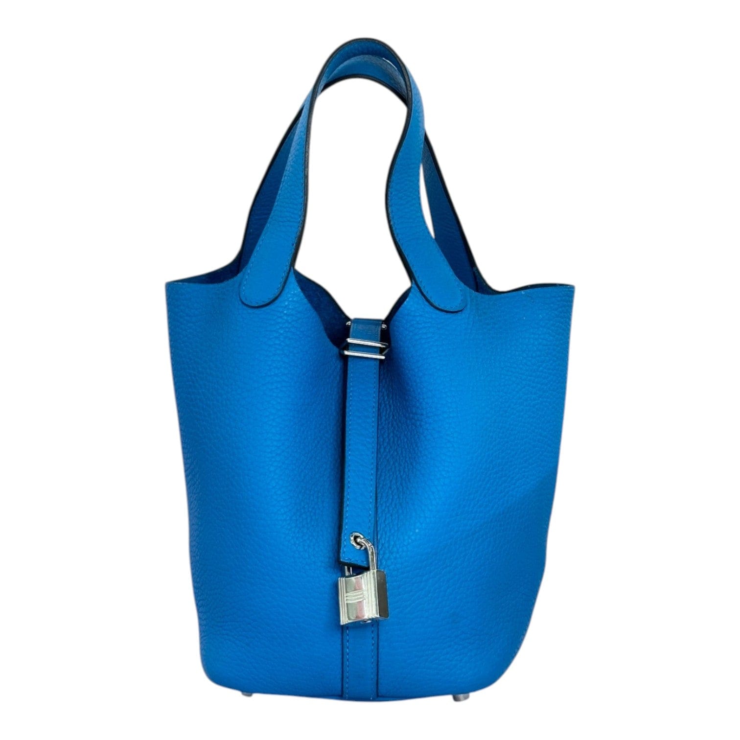 Hermes Hermes Picotin Blue 18cm Bag with PHW