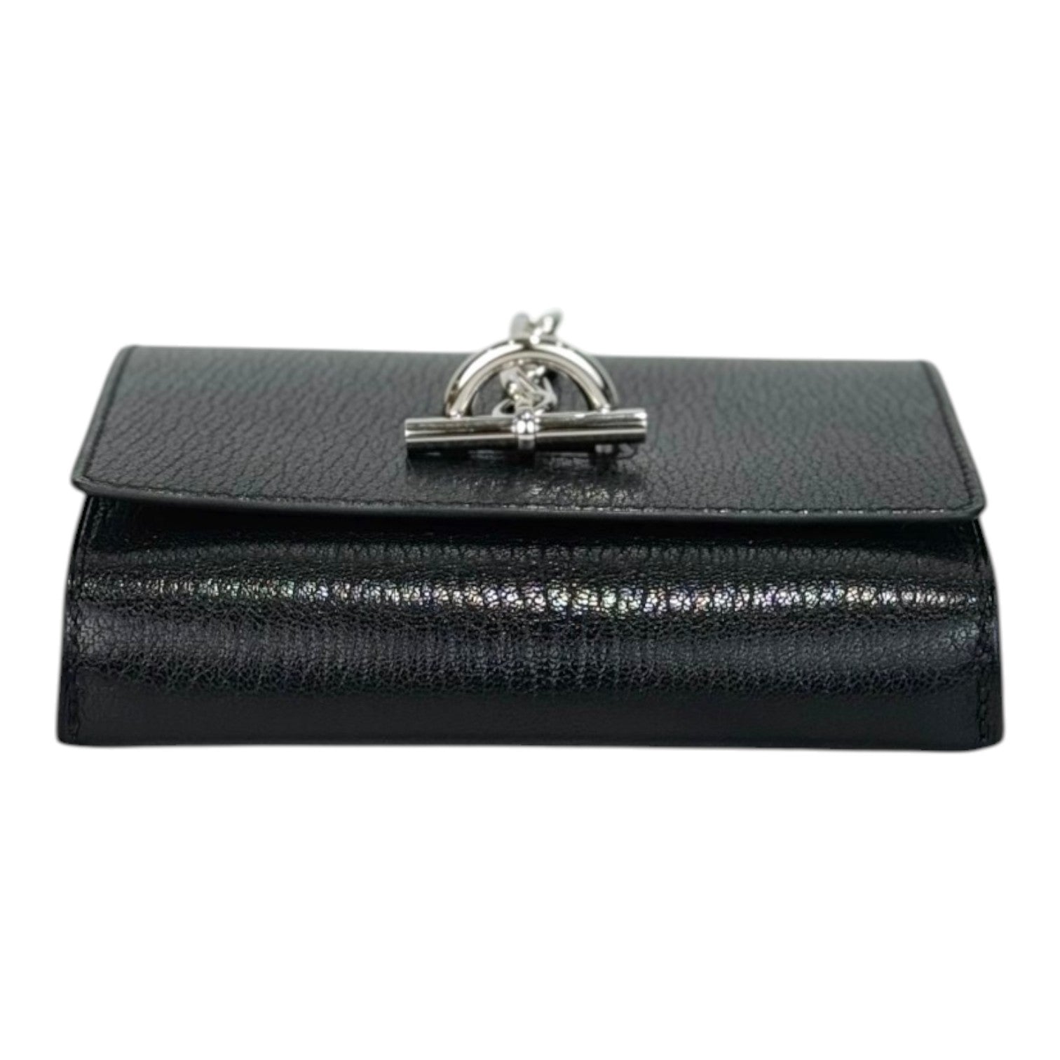 Hermes Hermes Portefeuille Chaine D’ancre To Go Wallet in Black Chevre