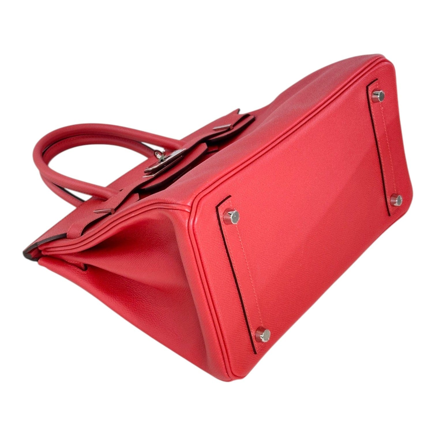 Hermes Hermes Red Birkin 30cm Bag in Epsom with PHW